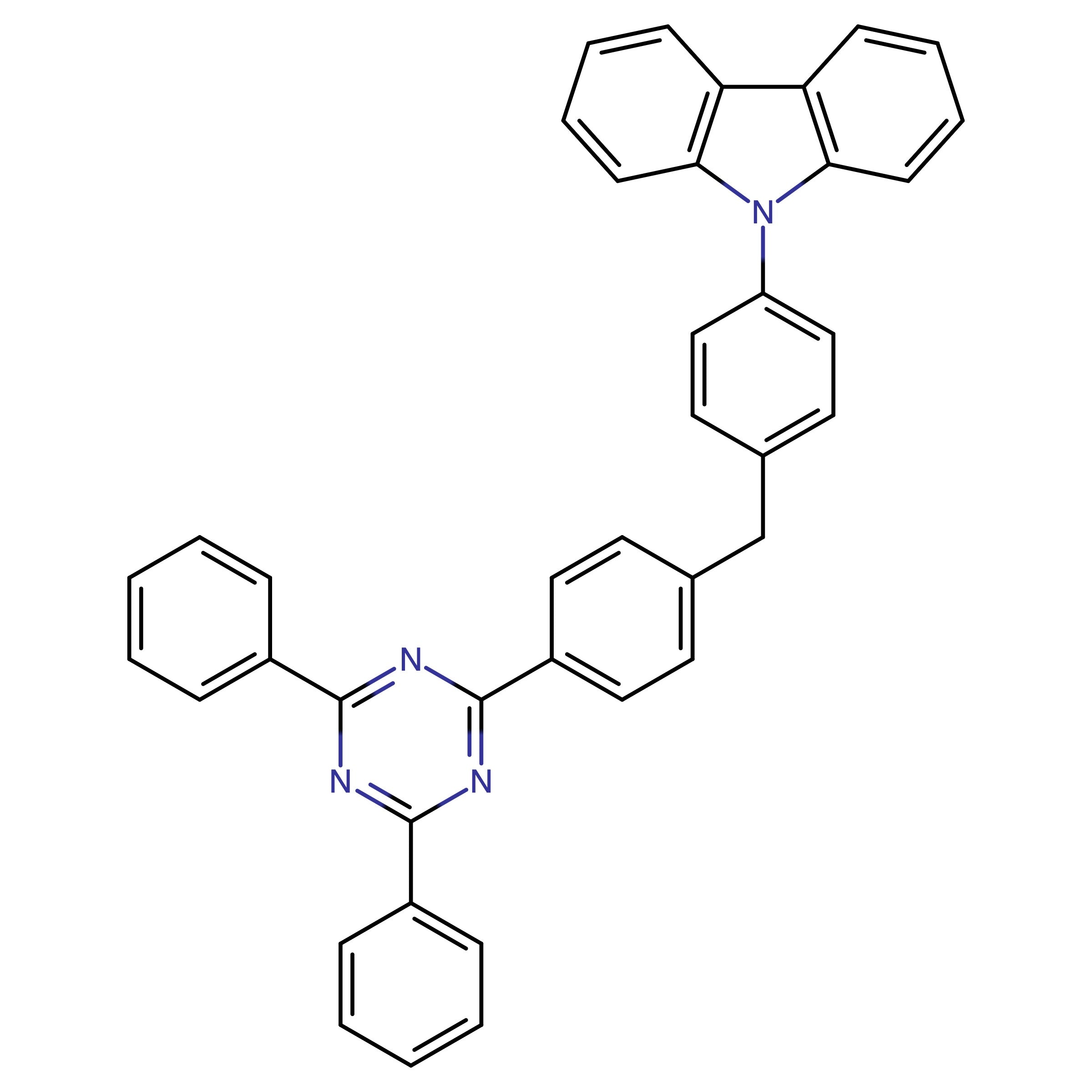 CAS 2842036-48-8 | 9-(4-(4-(4,6-Diphenyl-1,3,5-triazin-2-yl)benzyl)phenyl)-9H-carbazole