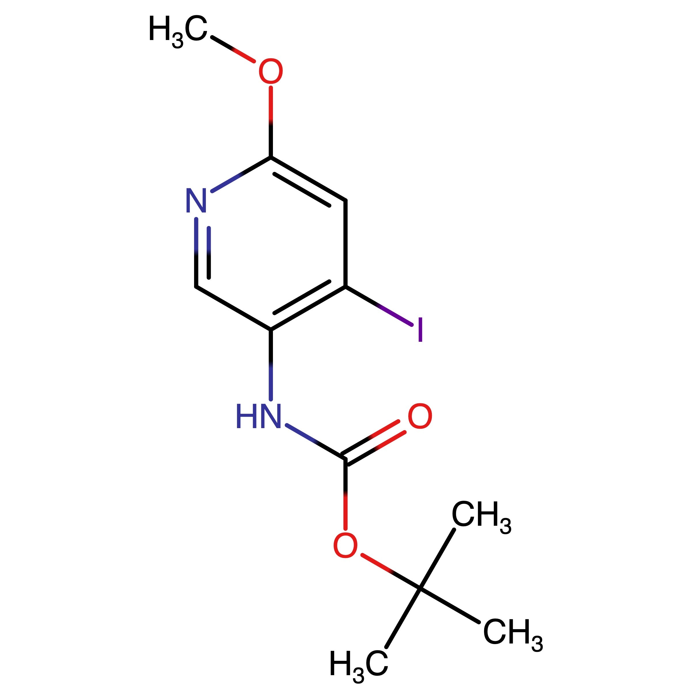 CAS 1200132-06-4 | tert-Butyl (4-iodo-6-methoxypyridin-3-yl)carbamate | MFCD28401384