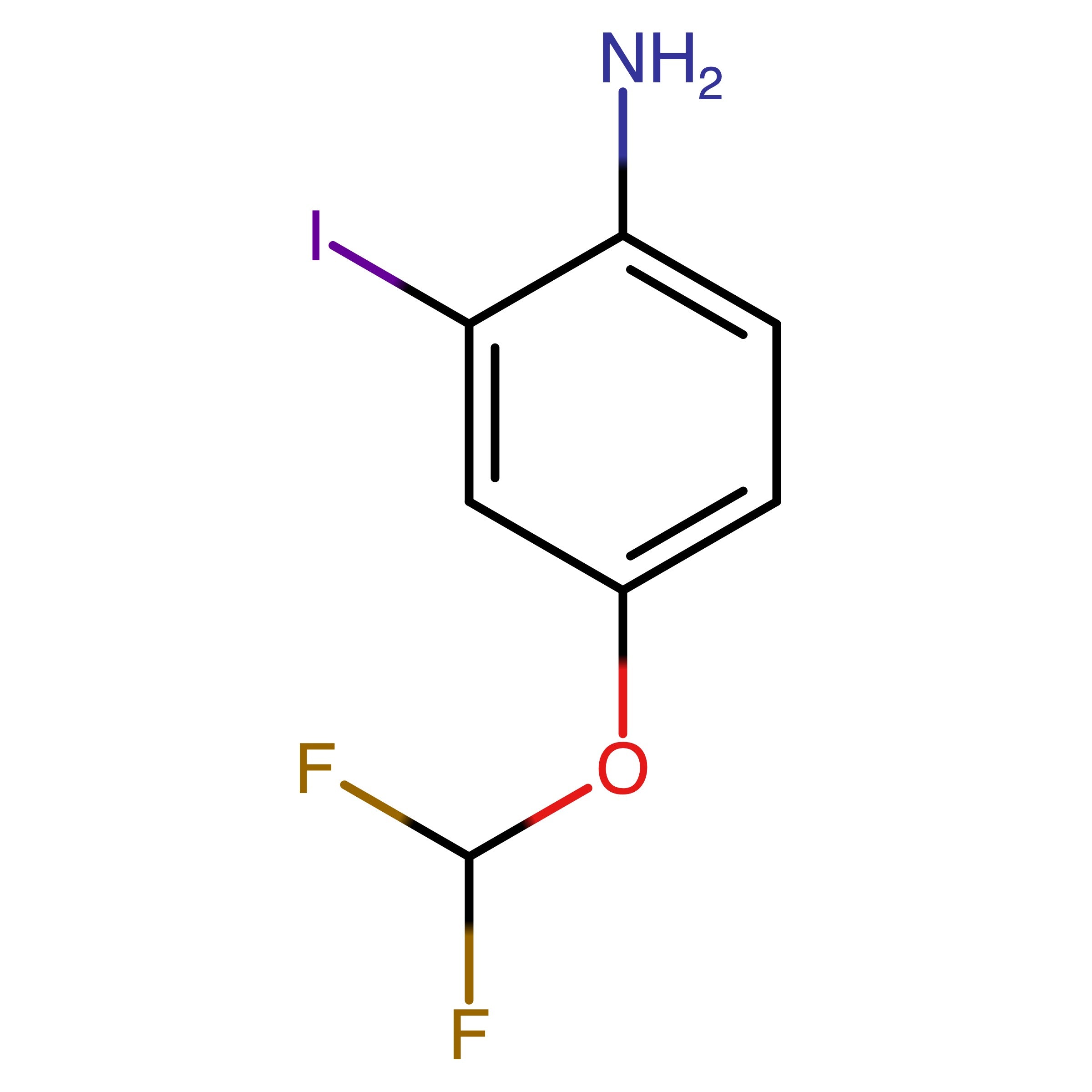 CAS 1000801-26-2 | 4-(Difluoromethoxy)-2-iodoaniline | MFCD18395150
