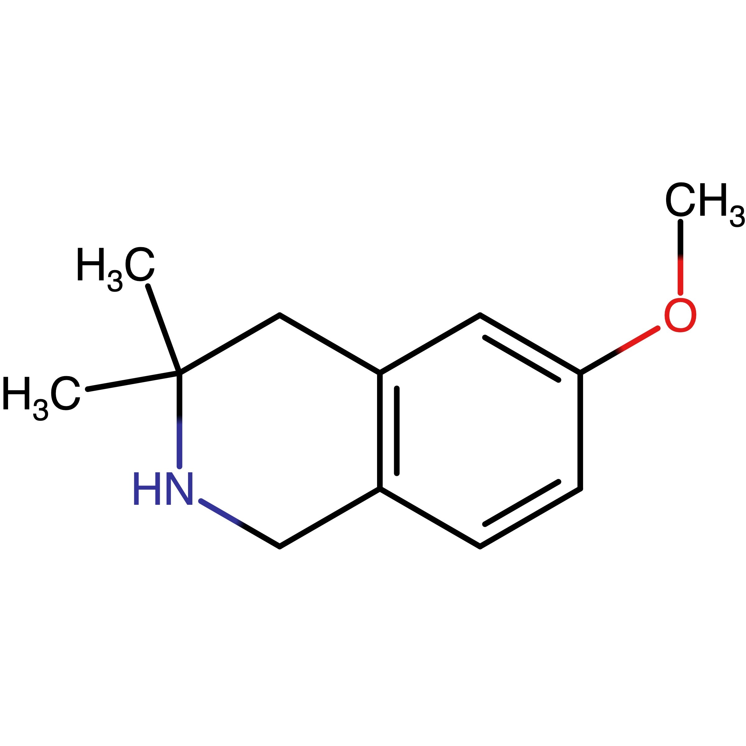 CAS 100368-97-6 | 6-Methoxy-3,3-dimethyl-1,2,3, 4-tetrahydroisoquinoline