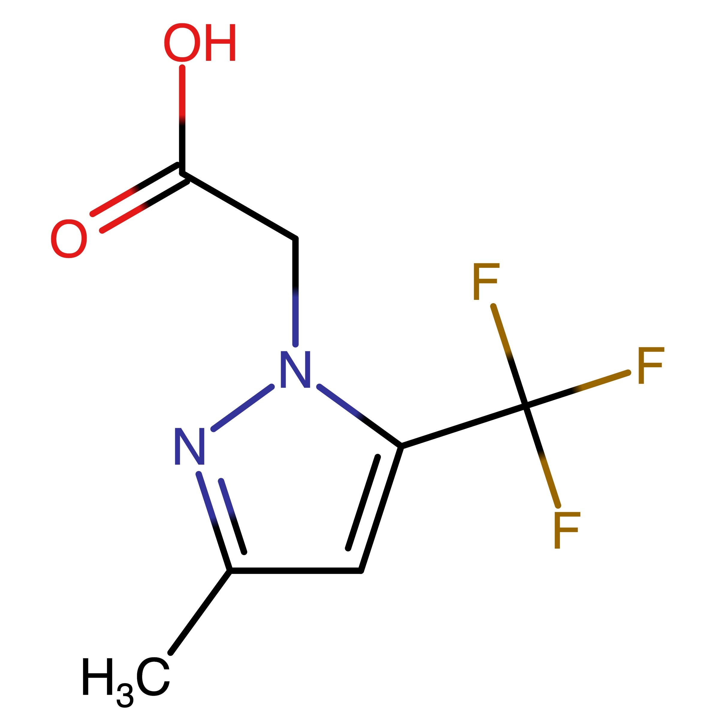 CAS 1003320-00-0 | 2-(3-Methyl-5-(trifluoromethyl)-1H-pyrazol-1-yl)acetic acid | MFCD04967180