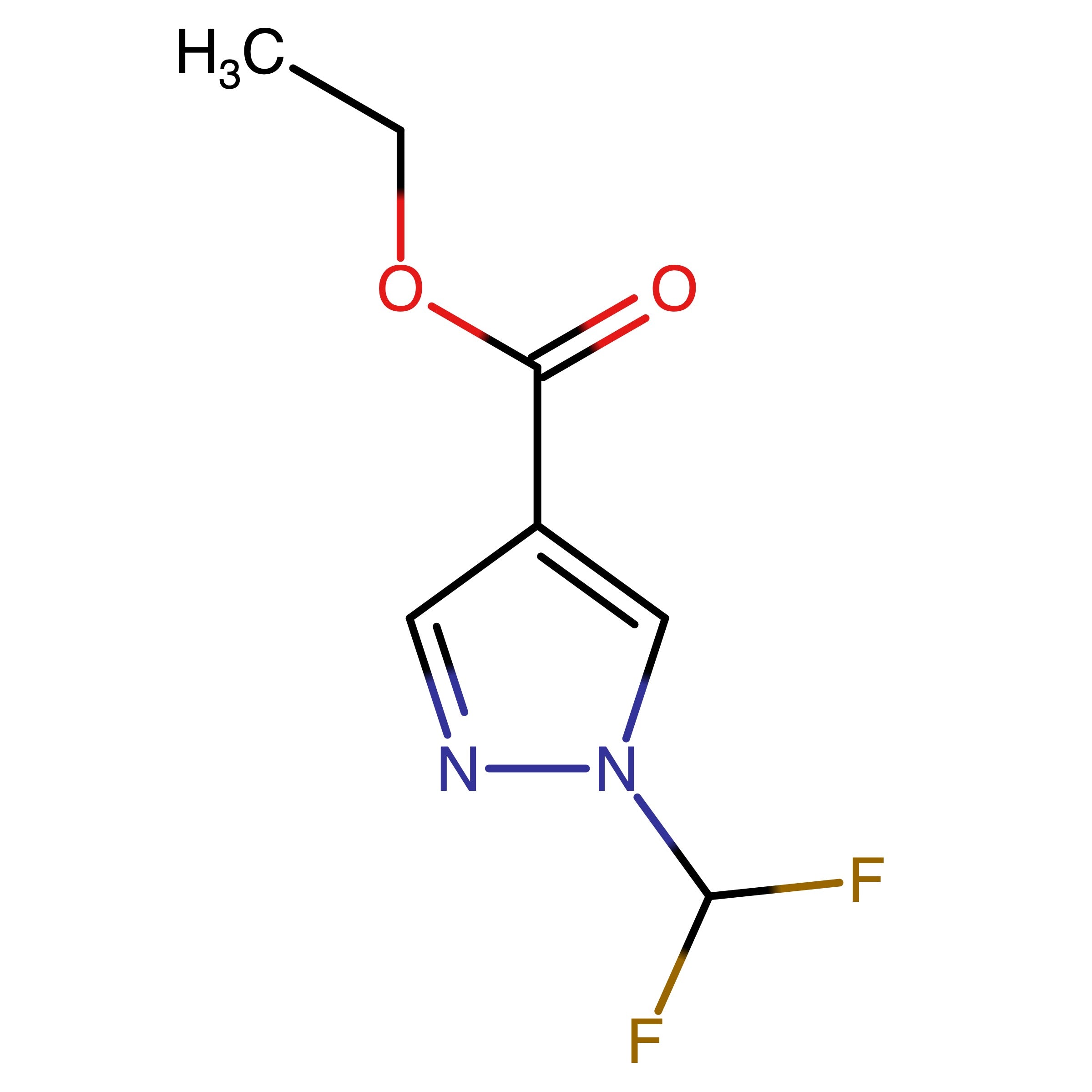CAS 129819-40-5 | Ethyl 1-(difluoromethyl)-1H-pyrazole-4-carboxylate | MFCD13188380