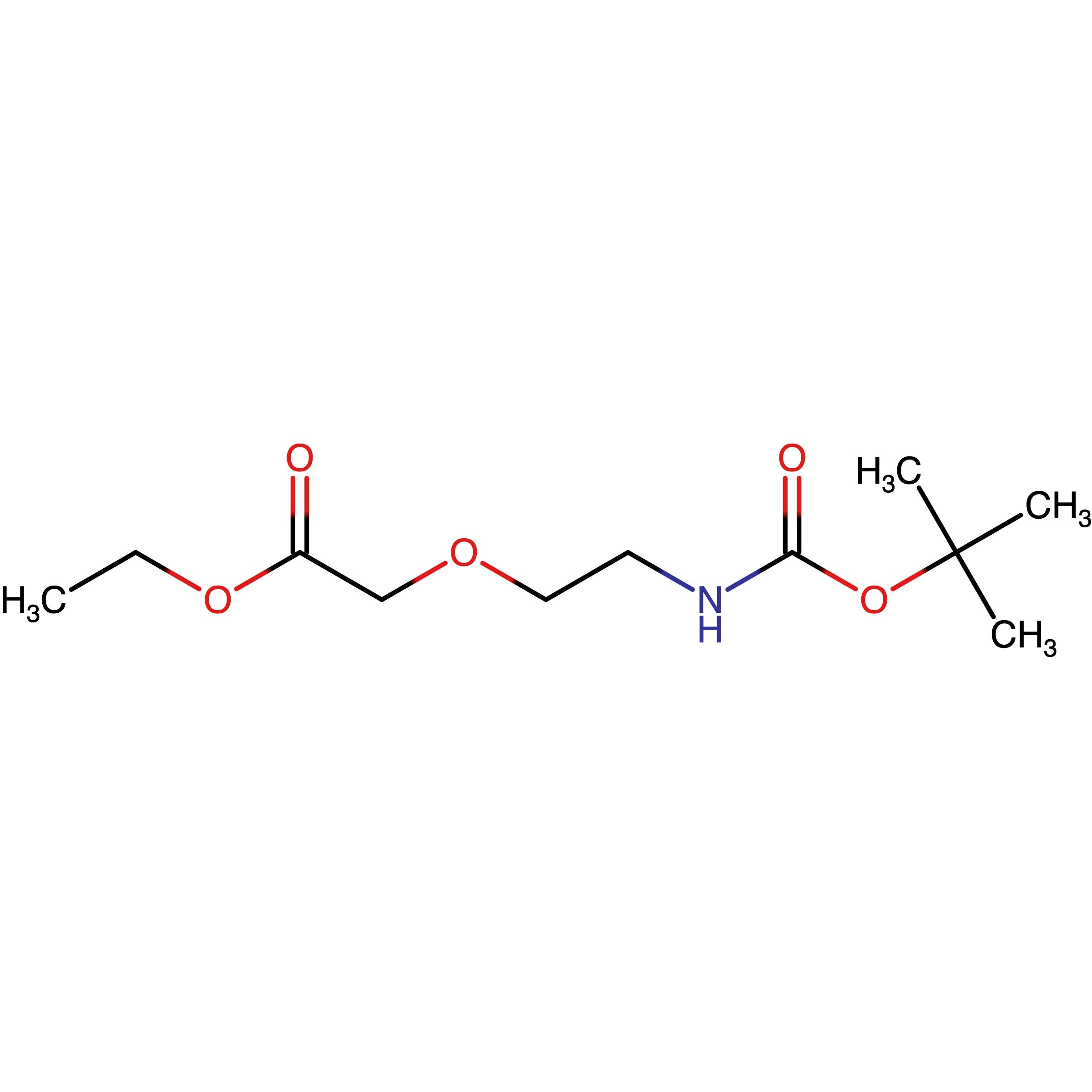 CAS 142929-50-8 | Ethyl 2-(2-((tert-butoxycarbonyl)amino)ethoxy)acetate | MFCD24393521