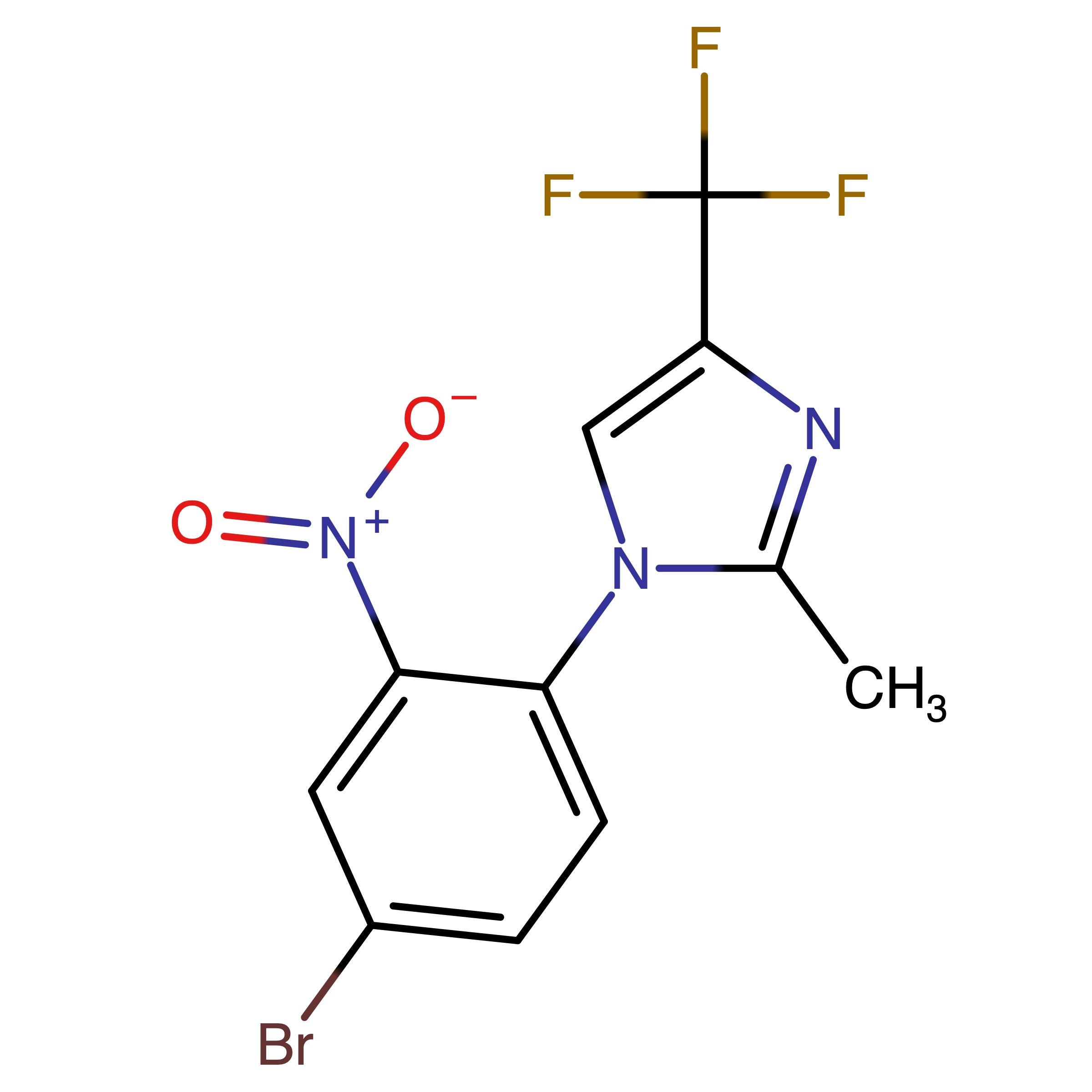 CAS 1628010-81-0 | 1-(4-Bromo-2-nitrophenyl)-2-methyl-4-(trifluoromethyl)-1H-imidazole