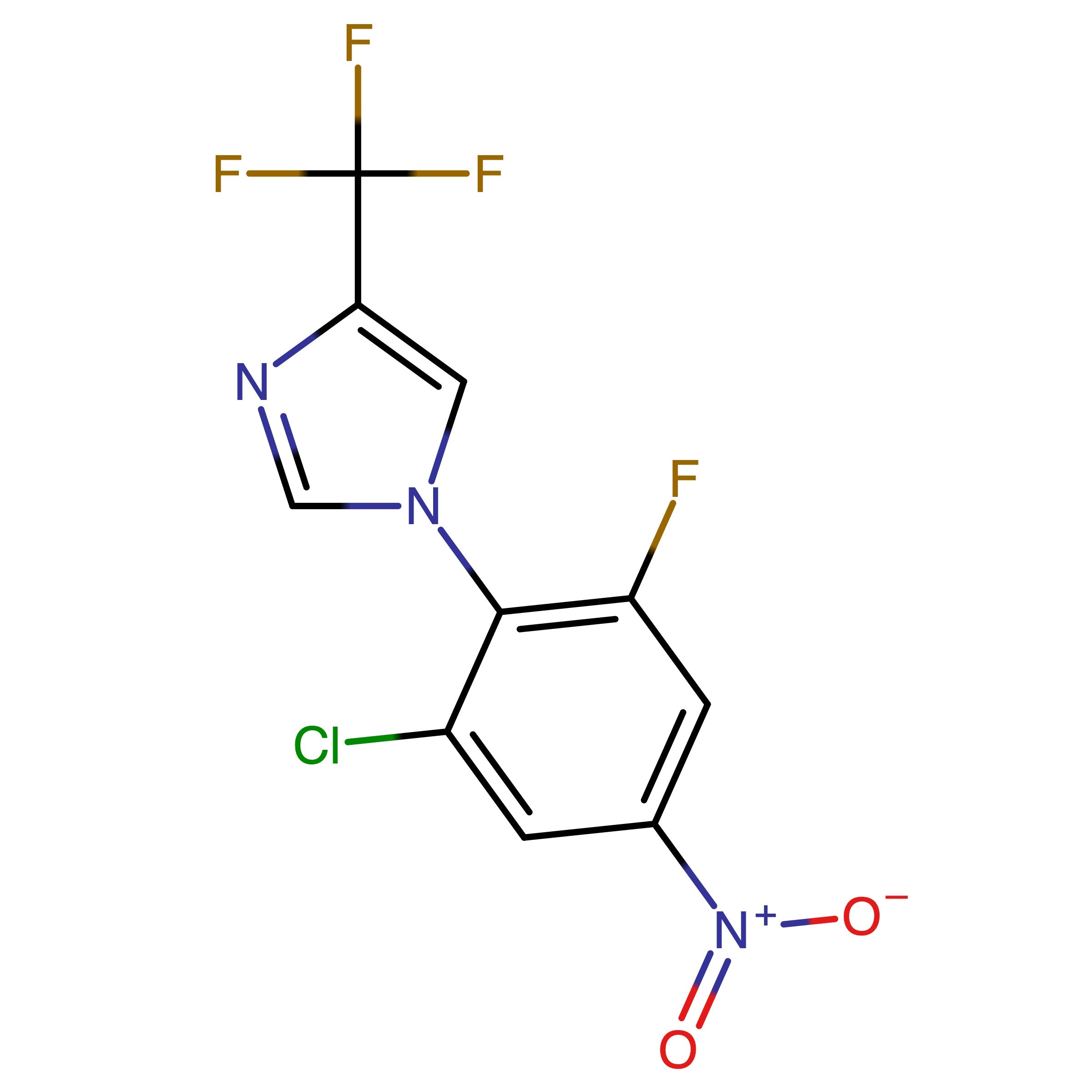 CAS 1628010-95-6 | 1-(2-Chloro-6-fluoro-4-nitrophenyl)-4-(trifluoromethyl)-1H-imidazole