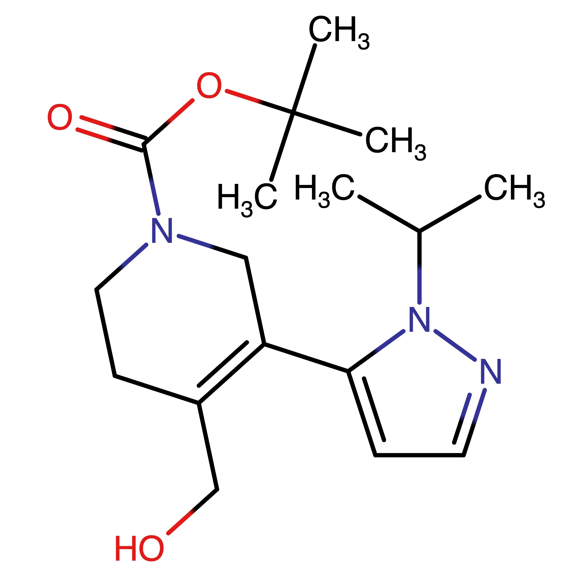 CAS 1628011-91-5 | tert-Butyl 4-(hydroxymethyl)-5-(1-isopropyl-1H-pyrazol-5-yl)-3,6-dihydropyridine-1(2H)-carboxylate