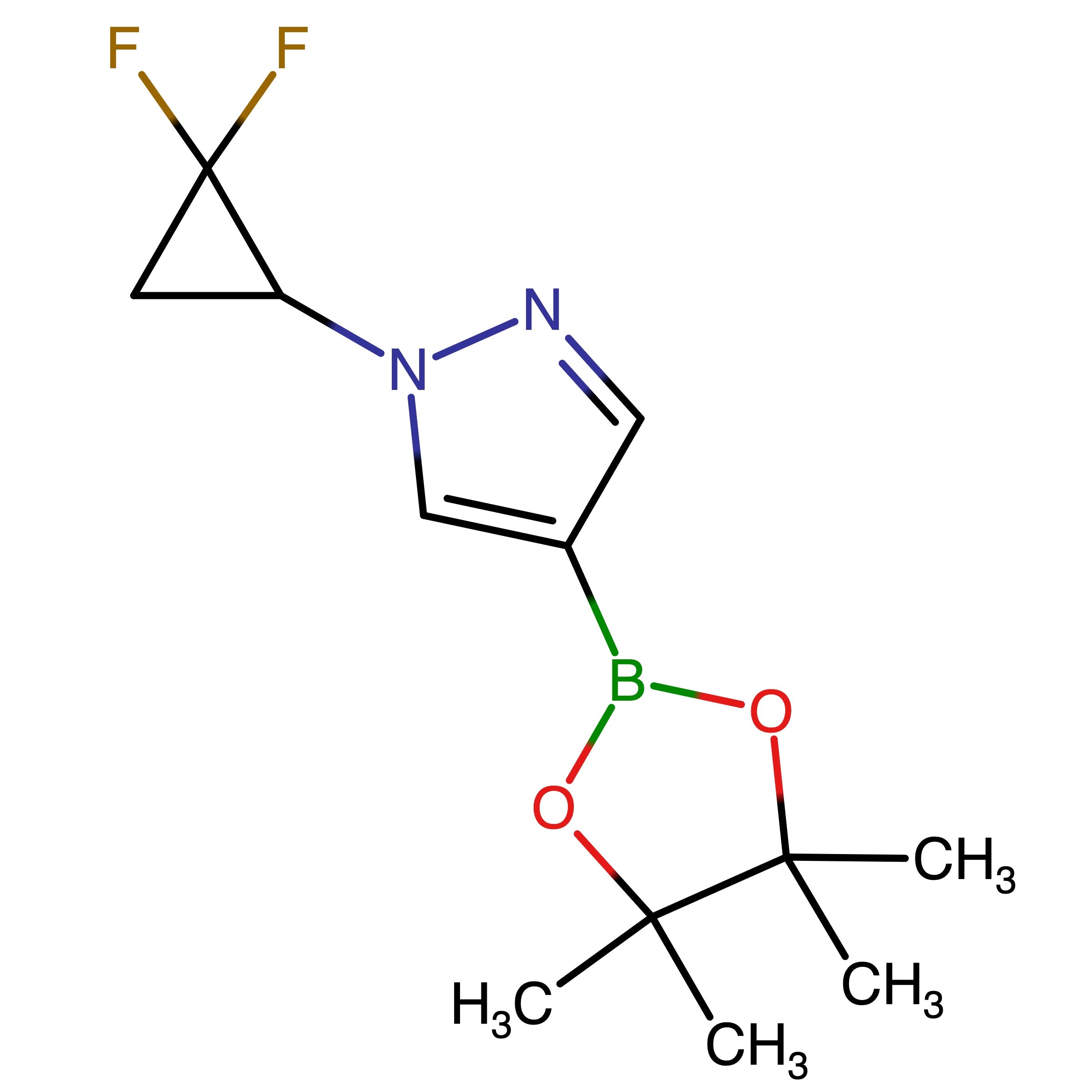 CAS 2322212-04-2 | 1-(2,2-Difluorocyclopropyl)-4-(4,4,5,5-tetramethyl-1,3,2-dioxaborolan-2-yl)-1H-pyrazole | MFCD34178428
