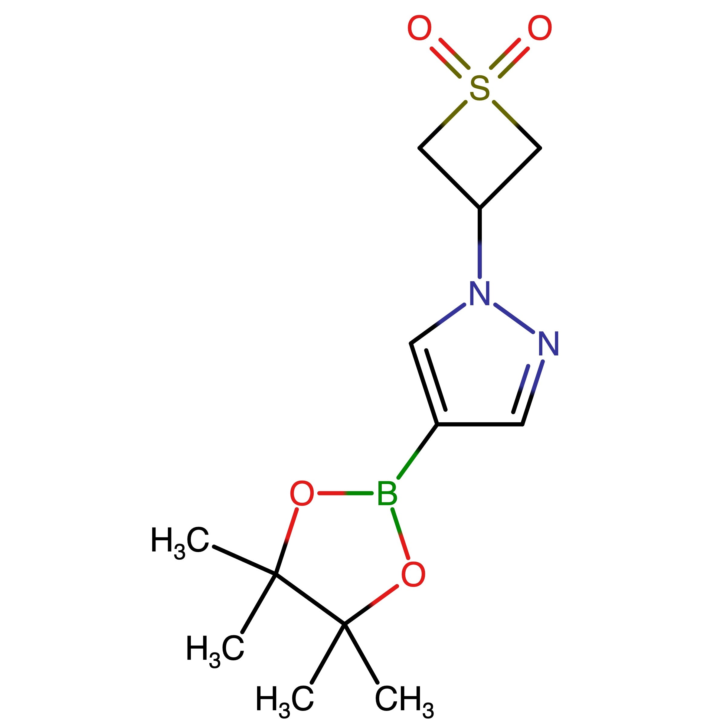 CAS 1776065-66-7 | 3-(4-(4,4,5,5-Tetramethyl-1,3,2-dioxaborolan-2-yl)-1H-pyrazol-1-yl)thietane 1,1-dioxide | MFCD30803627