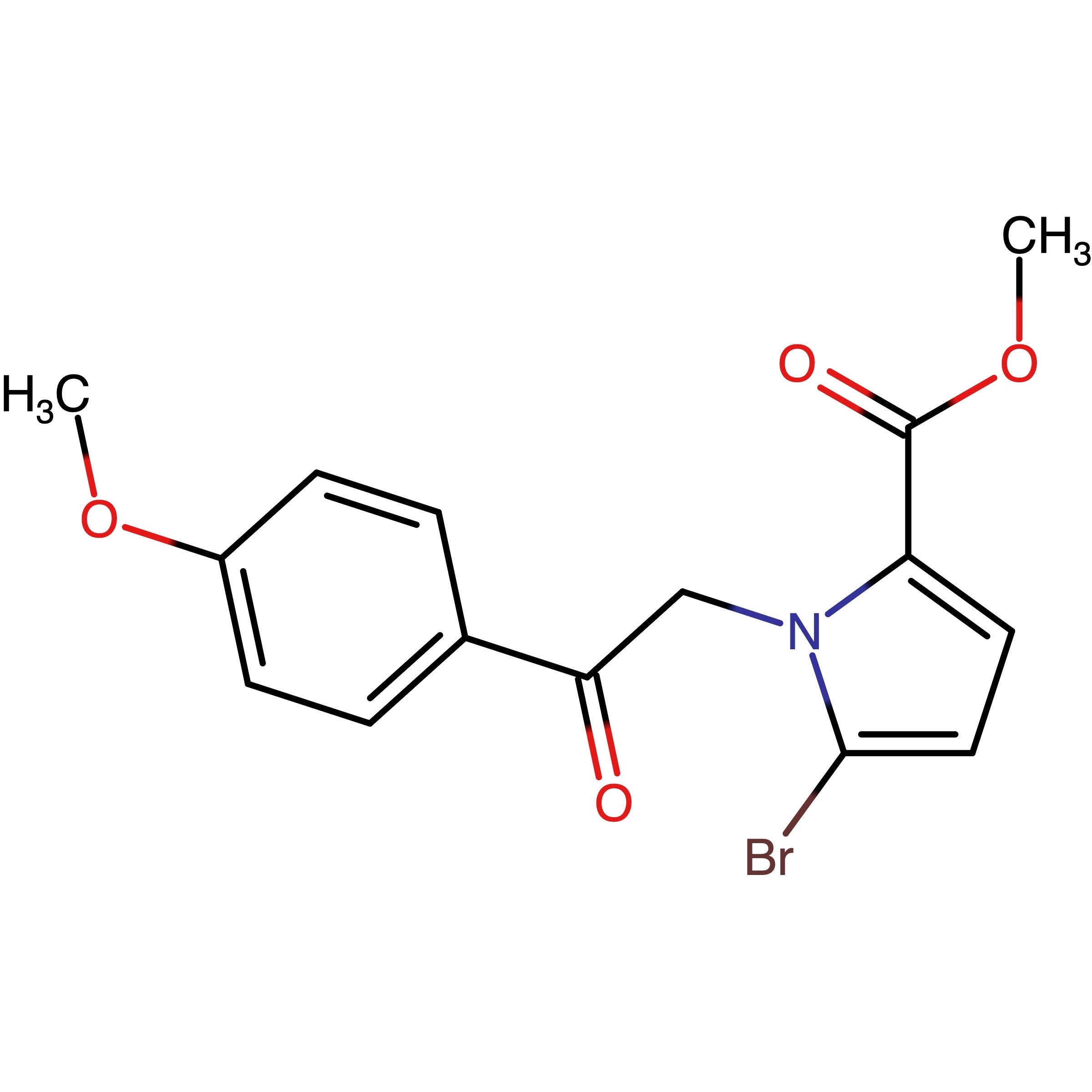 CAS 1323077-16-2 | Methyl 5-bromo-1-(2-(4-methoxyphenyl)-2-oxoethyl)-1H-pyrrole-2-carboxylate
