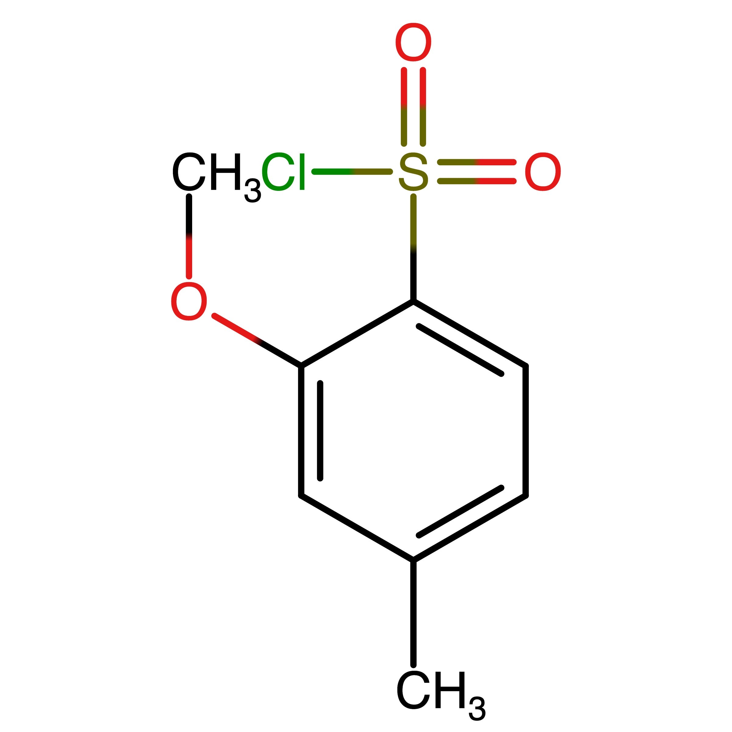 CAS 216394-11-5 | 2-Methoxy-4-methylbenzene-1-sulfonyl chloride | MFCD01318157
