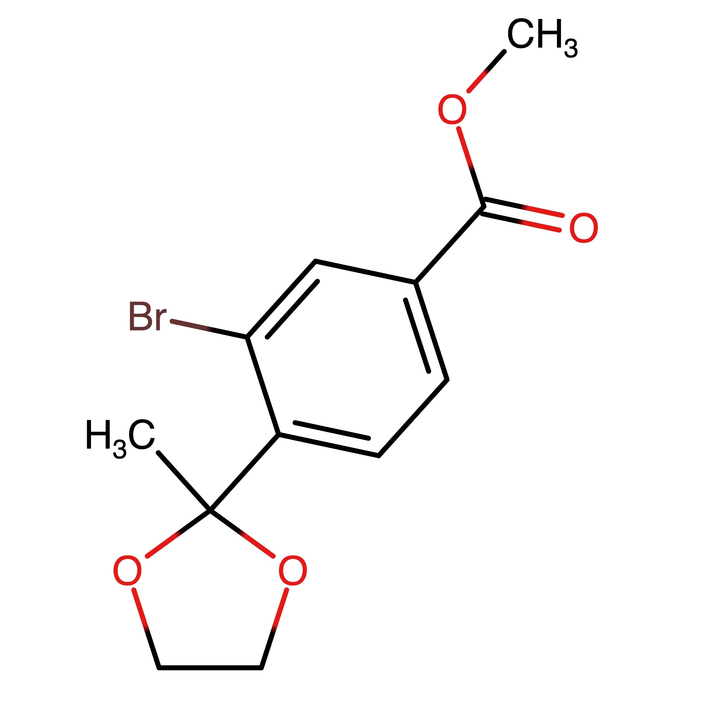 CAS 1670225-64-5 | Methyl 3-bromo-4-(2-methyl-1,3-dioxolan-2-yl)benzoate