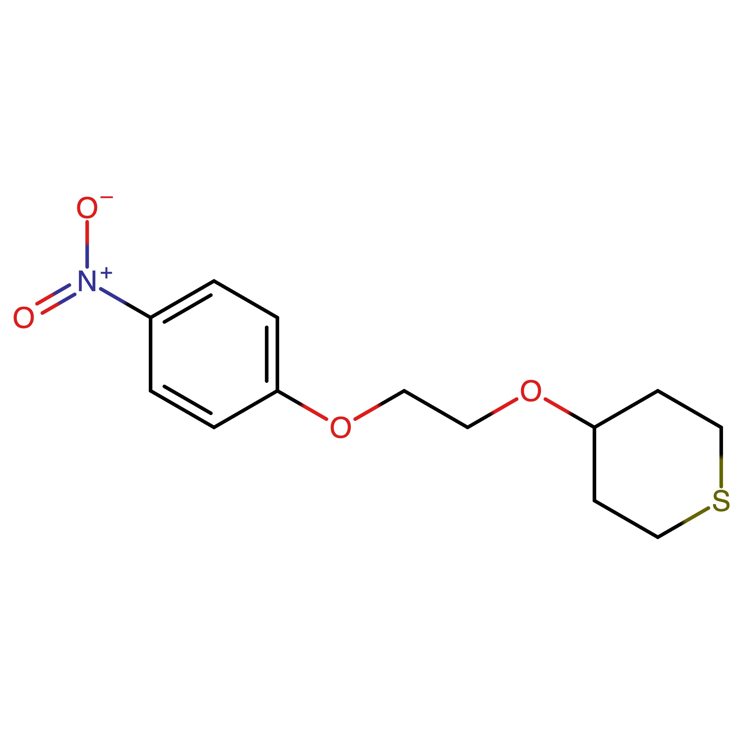 CAS 1670225-69-0 | 4-(2-(4-Nitrophenoxy)ethoxy)tetrahydro-2H-thiopyran