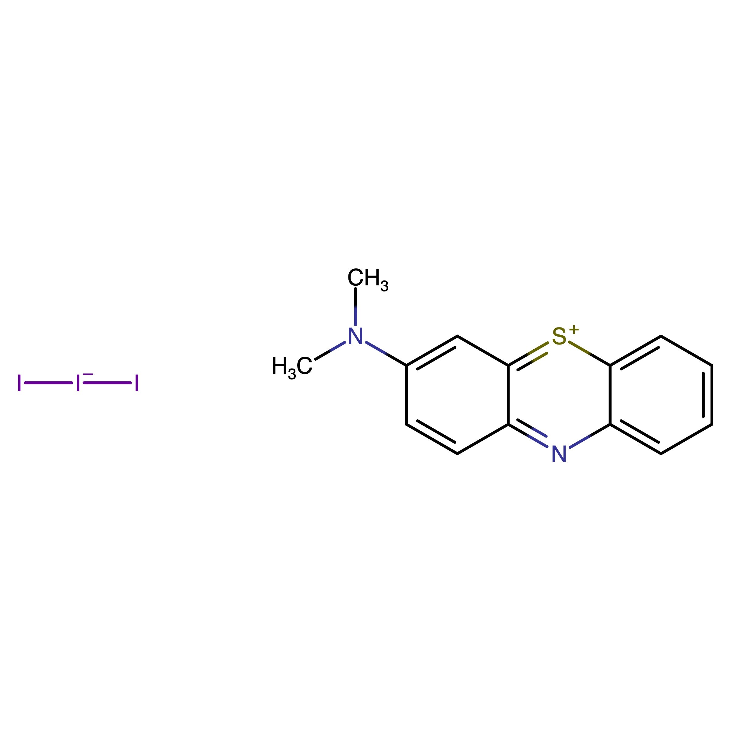 CAS 153813-87-7 | 3-(Dimethylamino)phenothiazin-5-ium triiodide