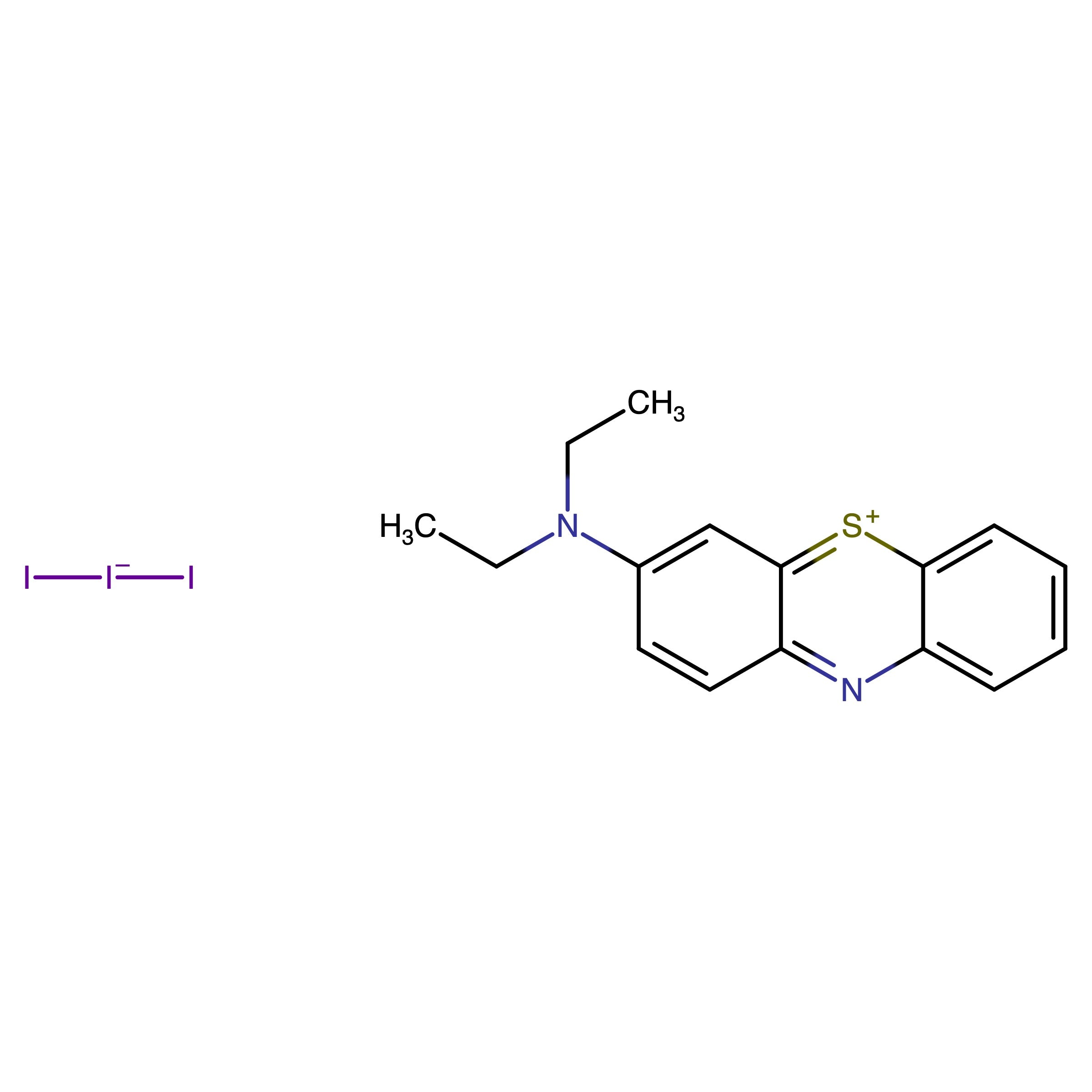 CAS 153813-89-9 | 3-(Diethylamino)phenothiazin-5-ium triiodide