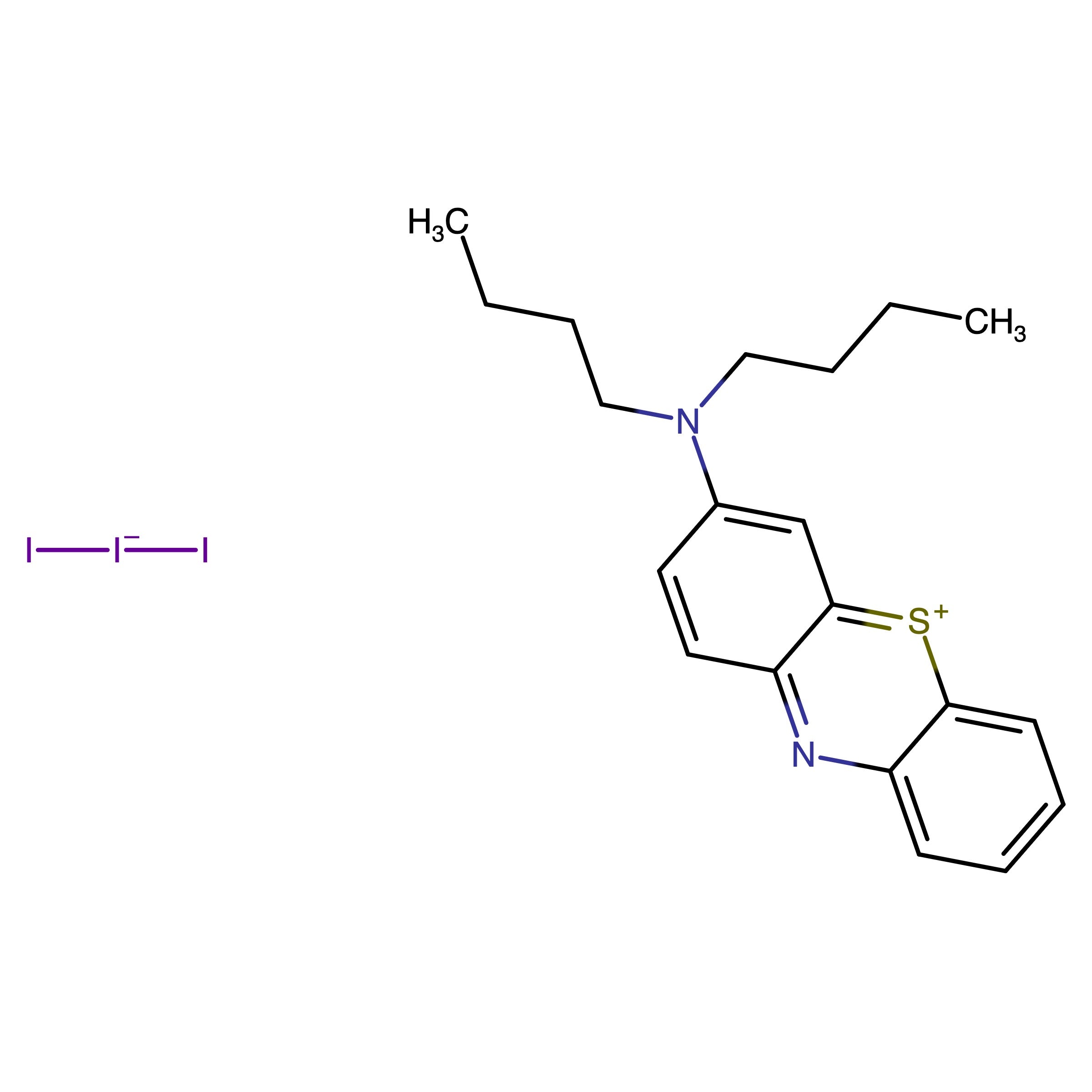 CAS 153813-91-3 | 3-(Dibutylamino)phenothiazin-5-ium triiodide