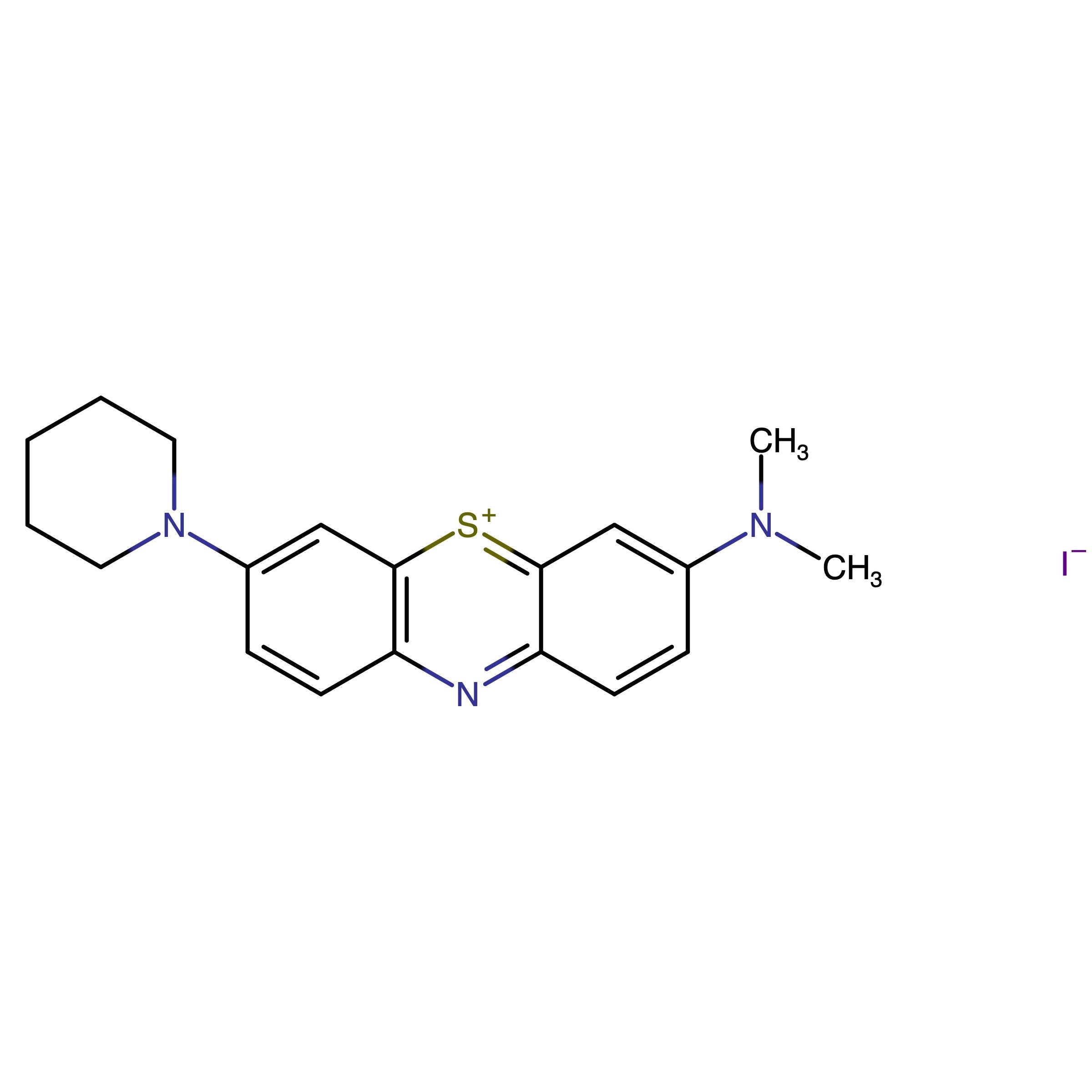 CAS 153813-94-6 | 3-(Dimethylamino)-7-(piperidin-1-yl)phenothiazin-5-ium iodide