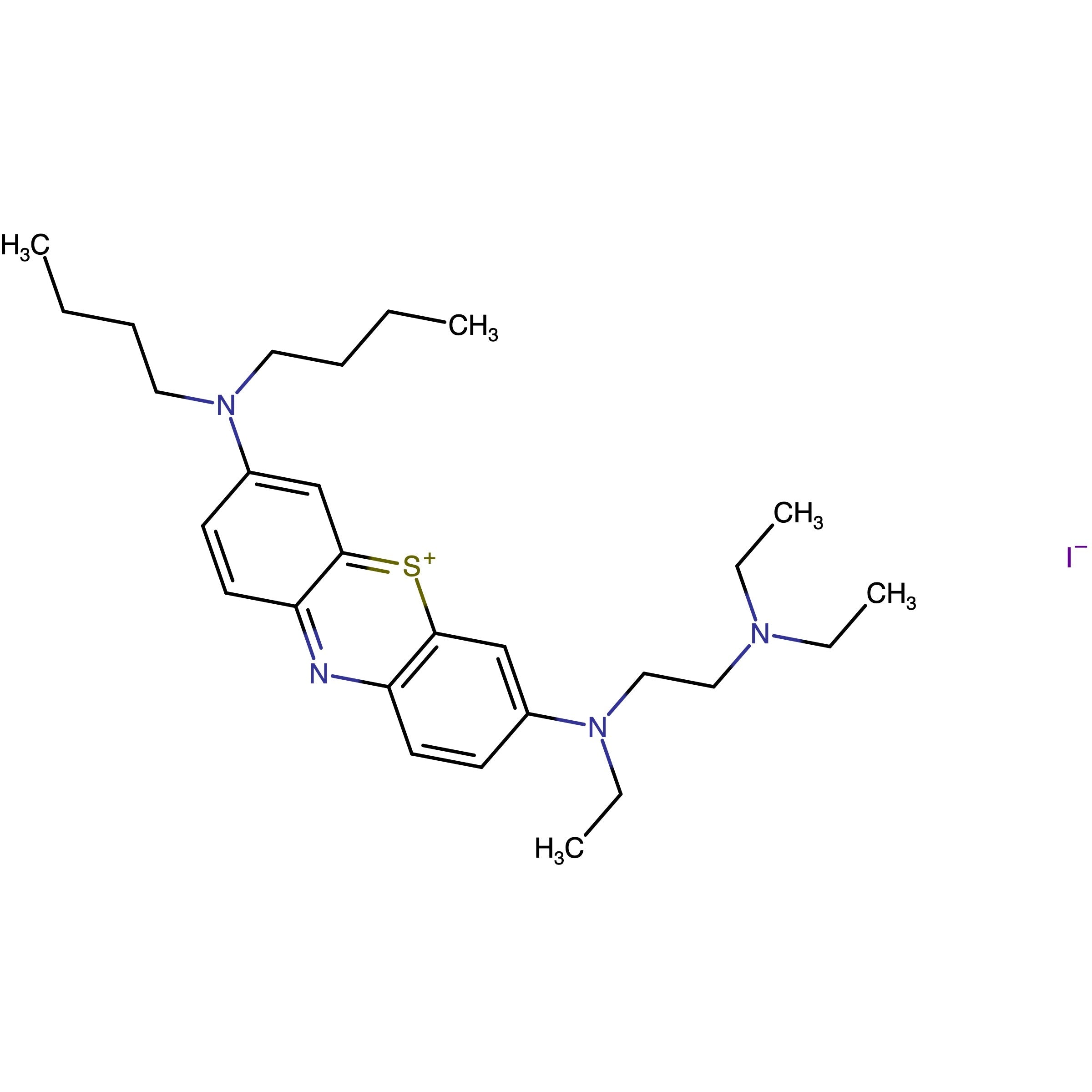 CAS 1241913-70-1 | 3-(Dibutylamino)-7-((2-(diethylamino)ethyl)(ethyl)amino)phenothiazin-5-ium iodide