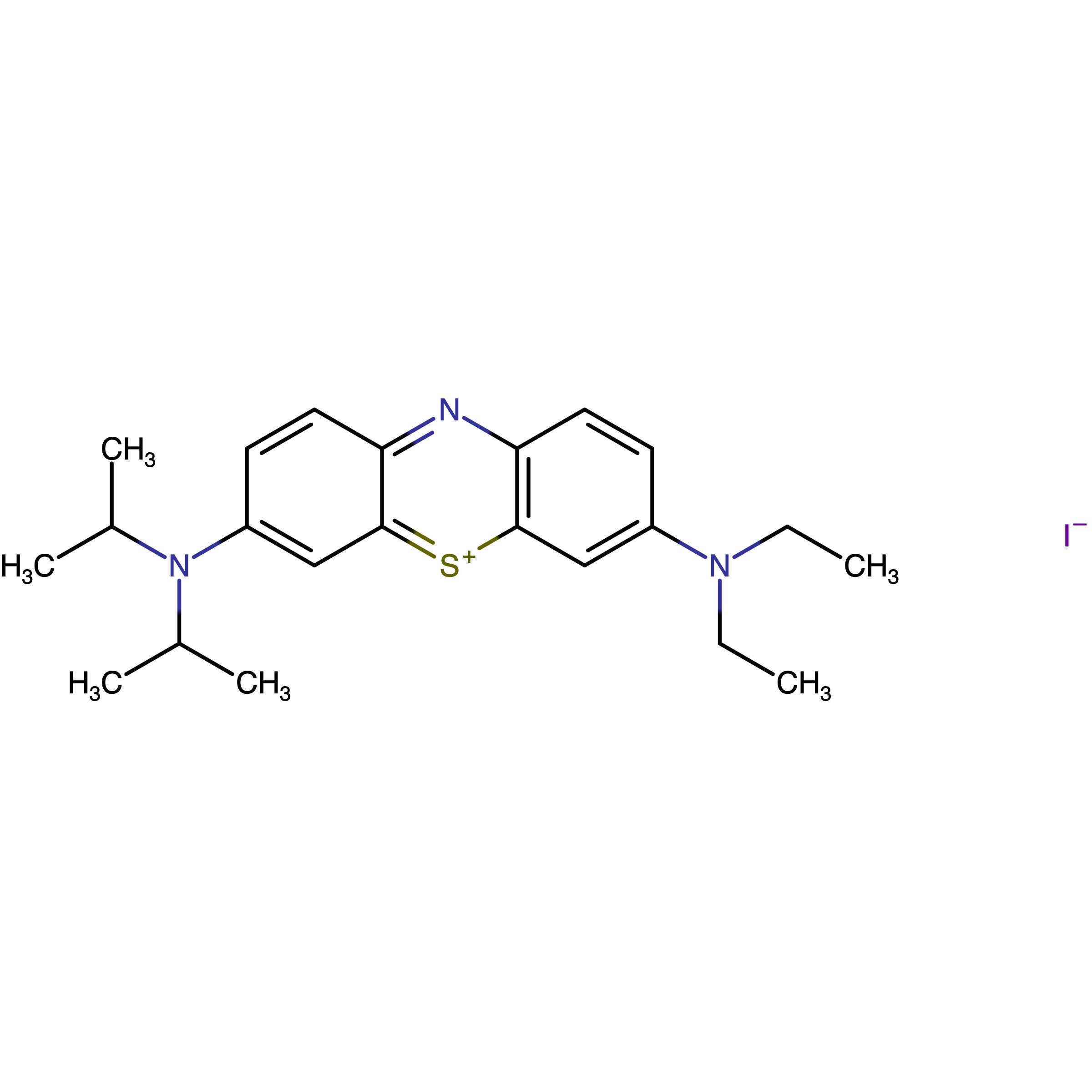 3-(Diethylamino)-7-(diisopropylamino)phenothiazin-5-ium iodide