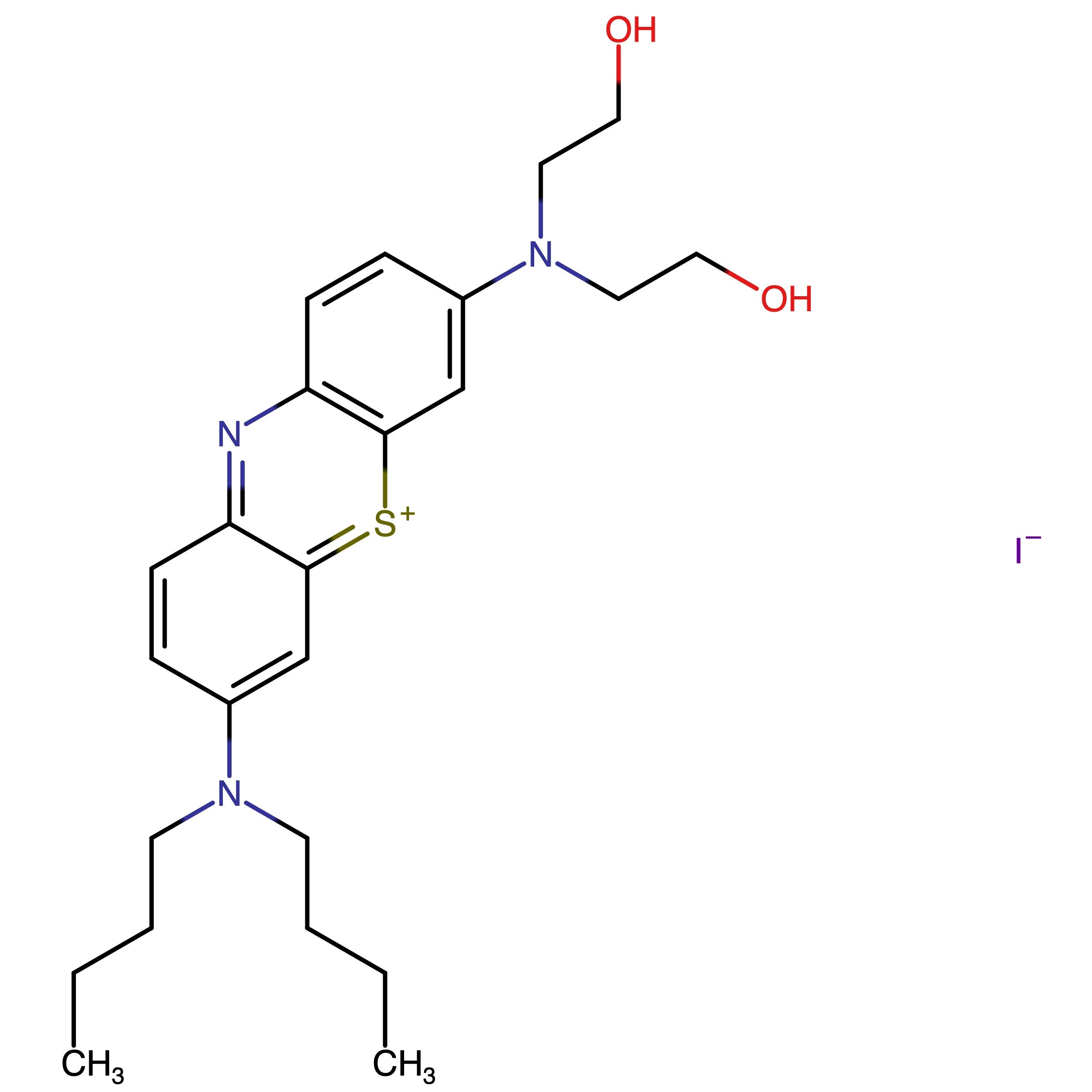 CAS 477600-94-5 | 3-(Bis(2-hydroxyethyl)amino)-7-(dibutylamino)phenothiazin-5-ium iodide