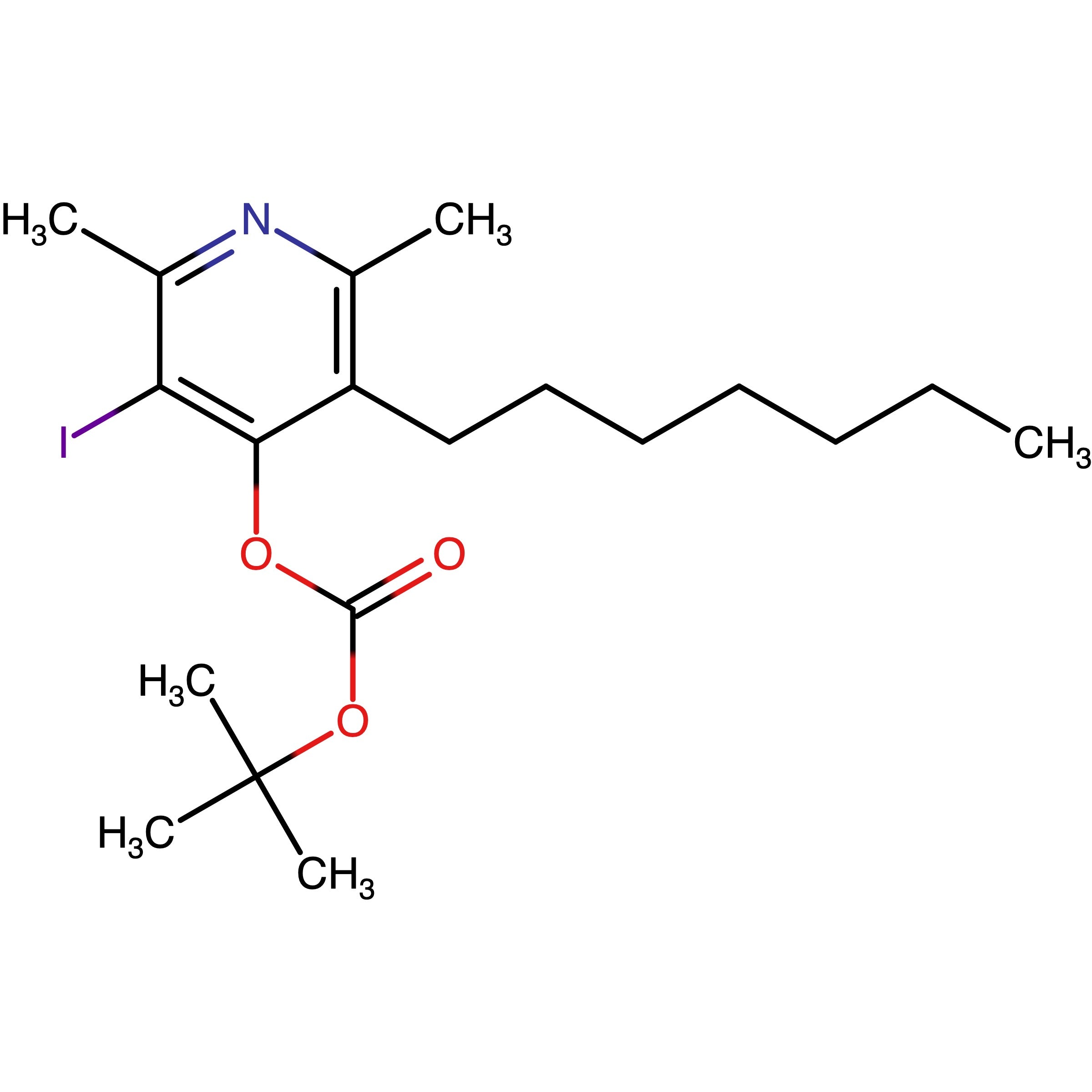 CAS 1402463-32-4 | tert-Butyl (3-heptyl-5-iodo-2,6-dimethylpyridin-4-yl) carbonate