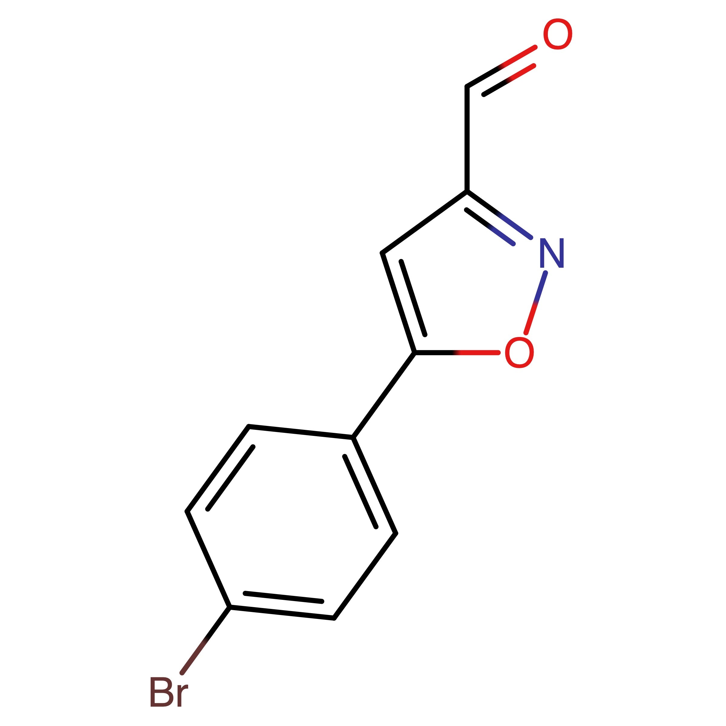 CAS 640292-04-2 | 5-(4-Bromophenyl)isoxazole-3-carbaldehyde | MFCD06199346