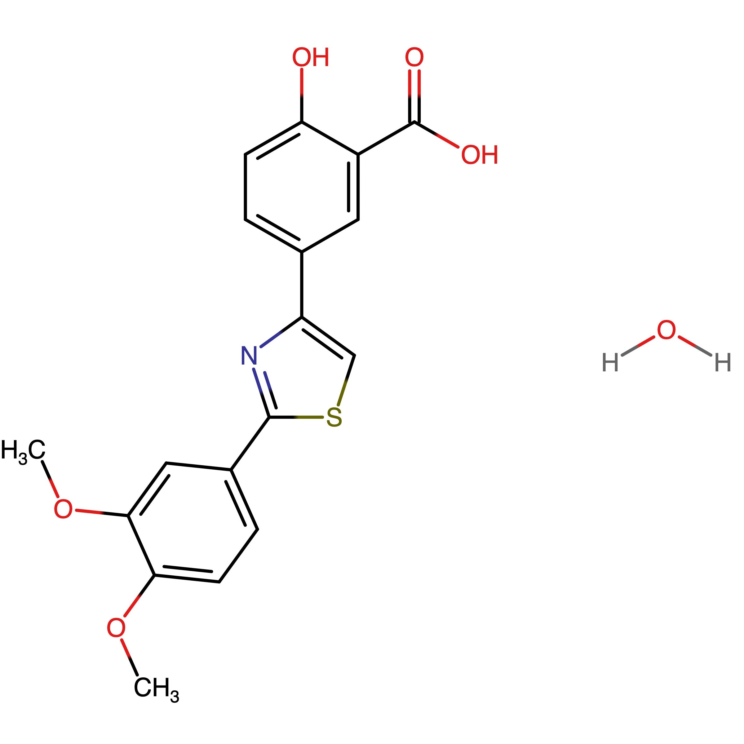 5-(2-(3,4-Dimethoxyphenyl)thiazol-4-yl)-2-hydroxybenzoic acid hydrate