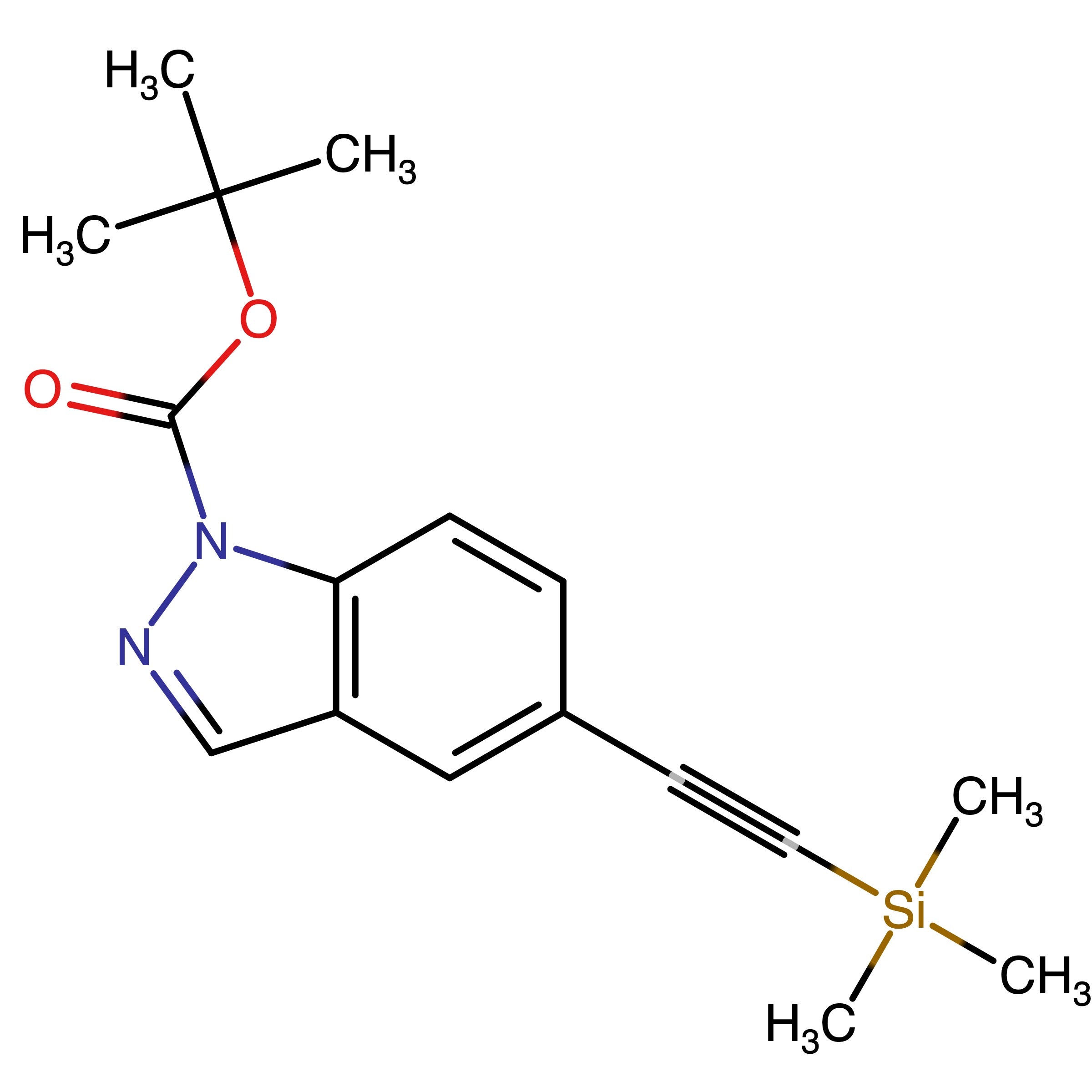 CAS 1093306-78-5 | tert-Butyl 5-((trimethylsilyl)ethynyl)-1H-indazole-1-carboxylate
