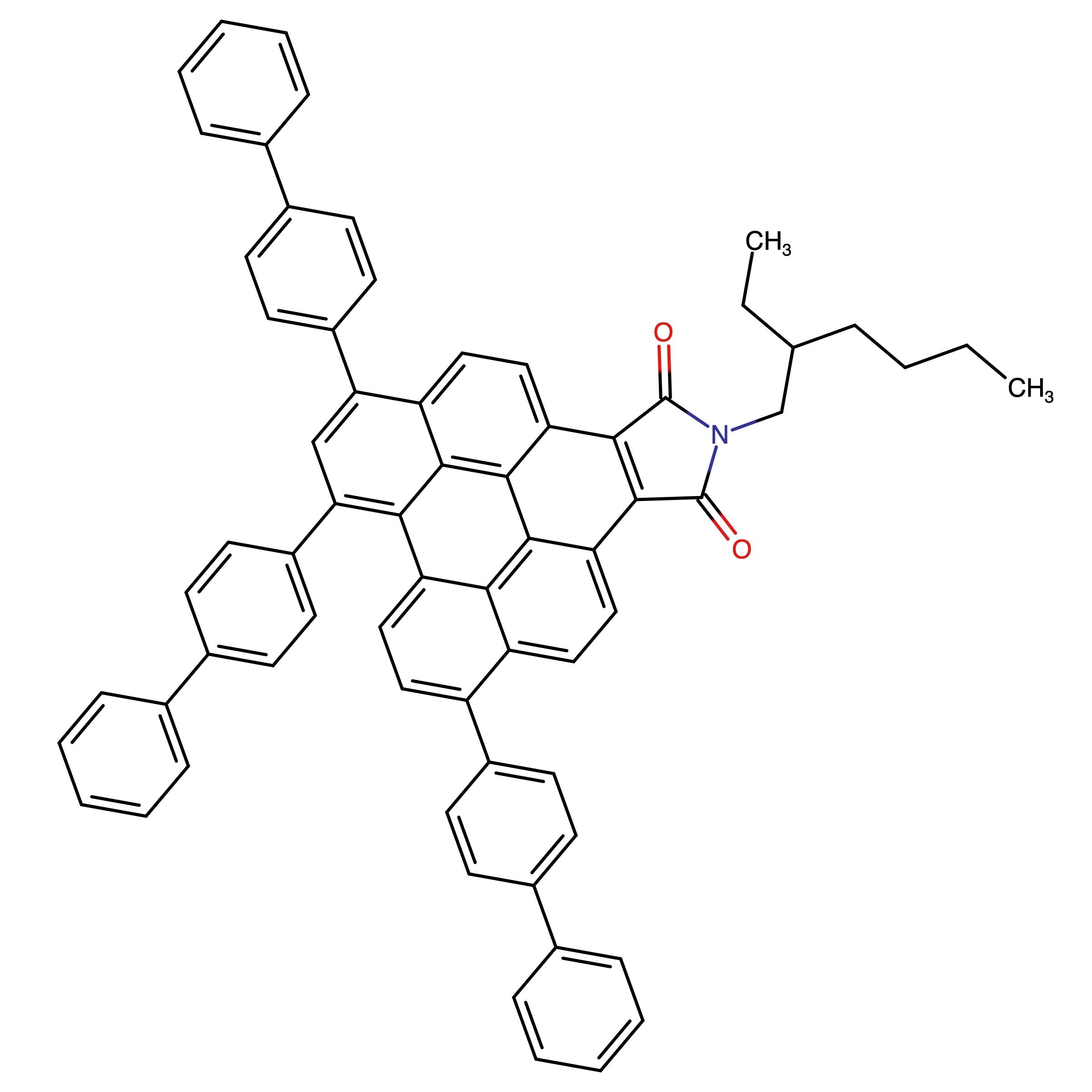 CAS 2459401-65-9 | 6,8,11-Tri([1,1'-biphenyl]-4-yl)-2-(2-ethylhexyl)-1H-peryleno[1,12-efg]isoindole-1,3(2H)-dione