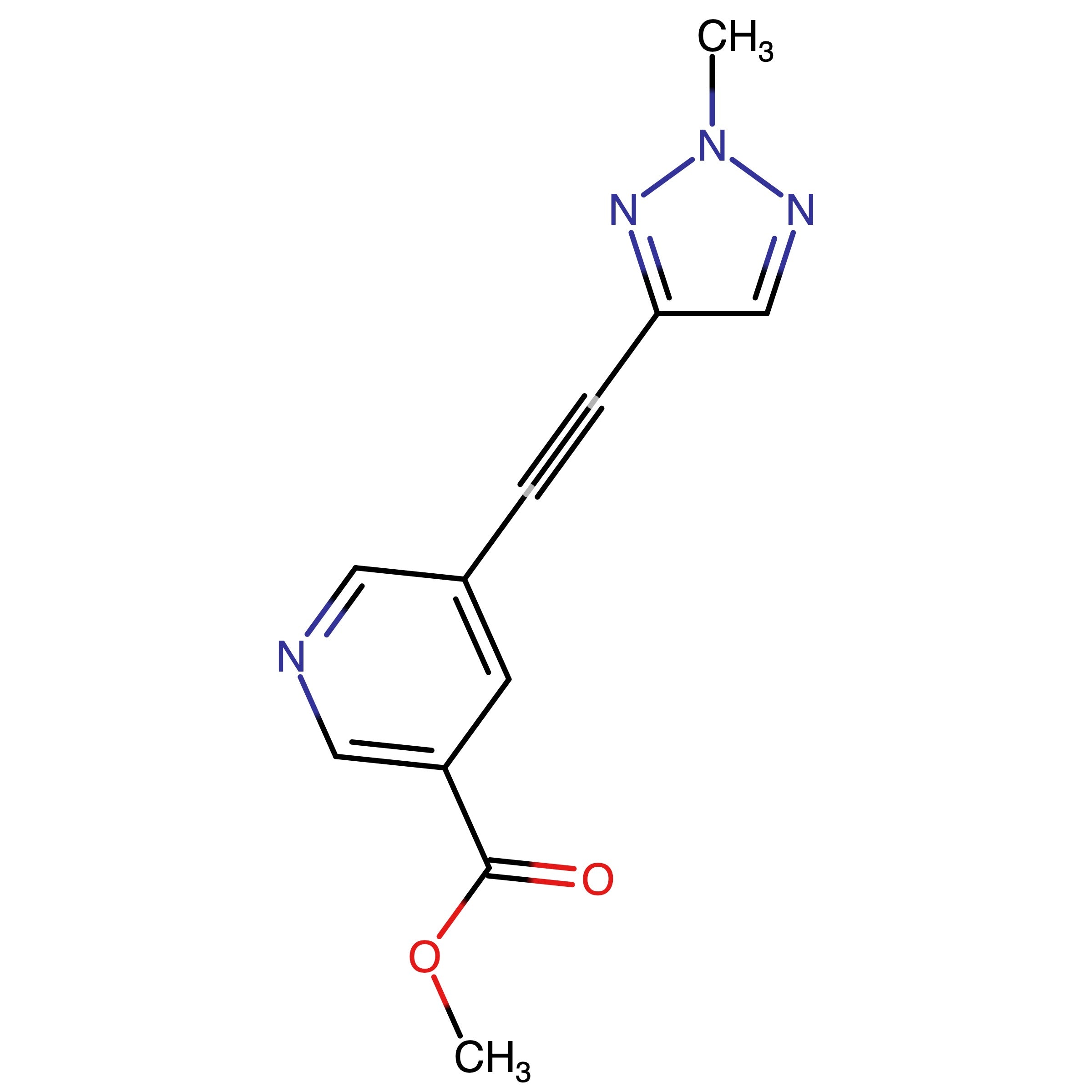 CAS 2905377-24-2 | Methyl 5-((2-methyl-2H-1,2,3-triazol-4-yl)ethynyl)nicotinate