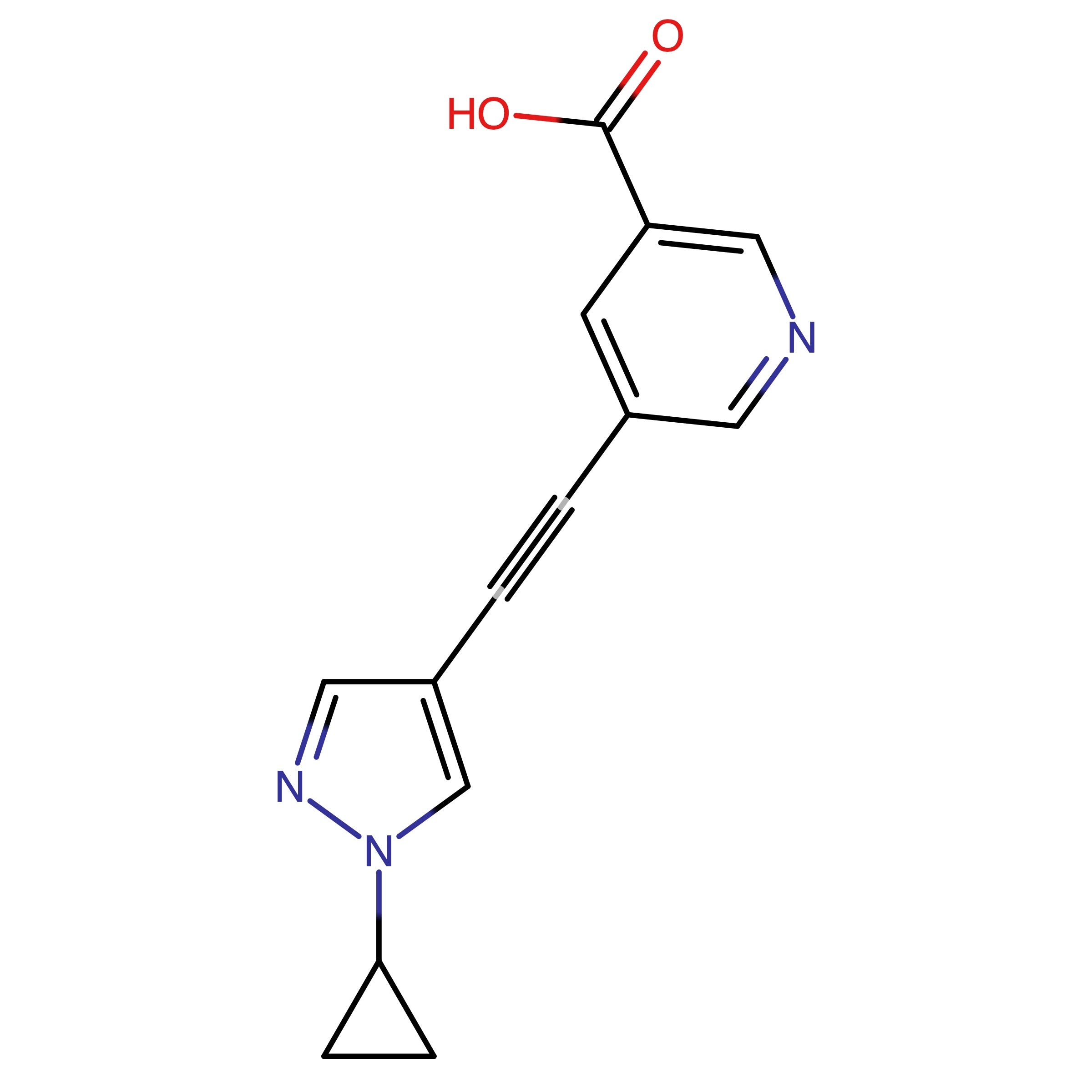 CAS 2537607-61-5 | 5-((1-Cyclopropyl-1H-pyrazol-4-yl)ethynyl)nicotinic acid