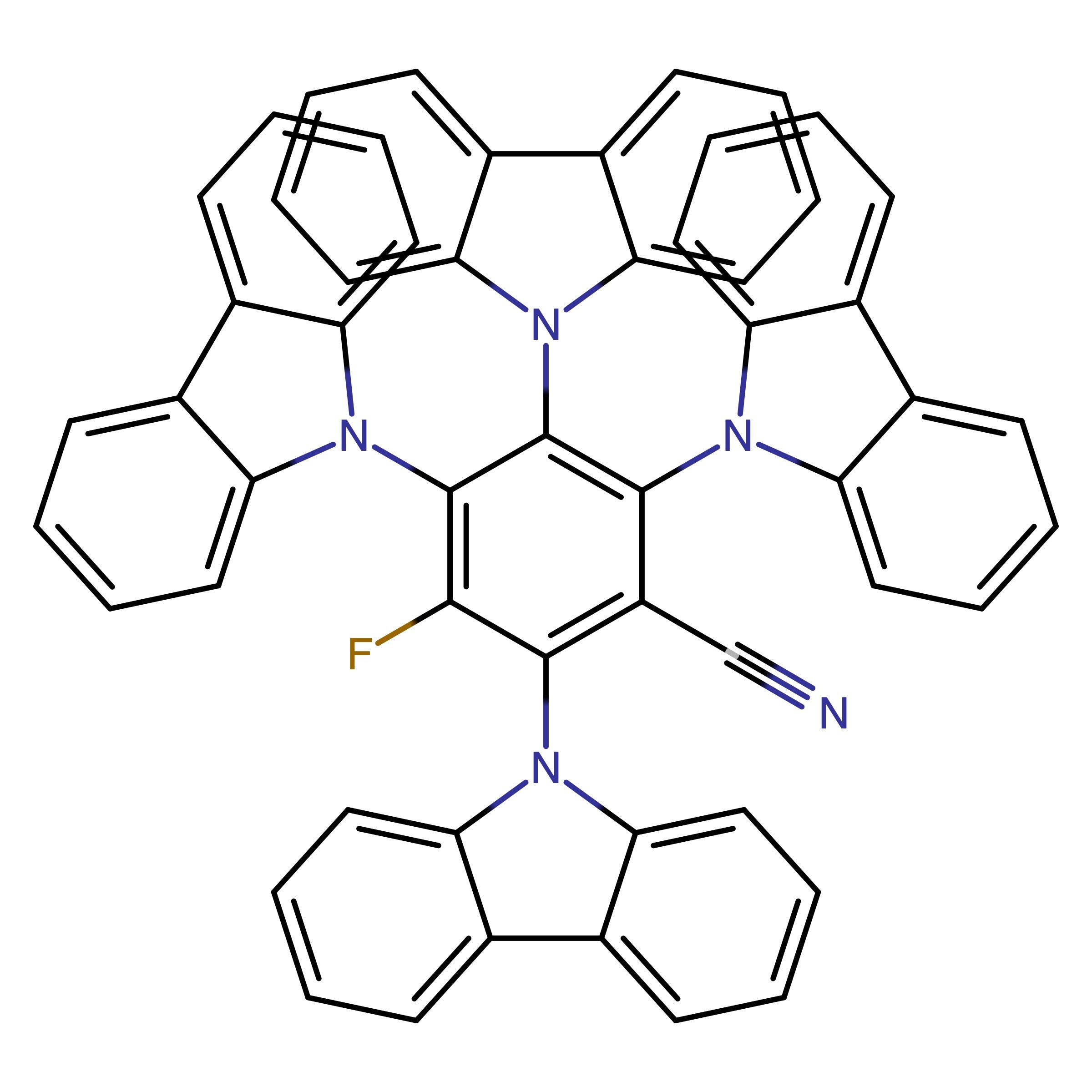 CAS 1819362-10-1 | 2,3,4,6-tetra(9H-carbazol-9-yl)-5-fluorobenzonitrile