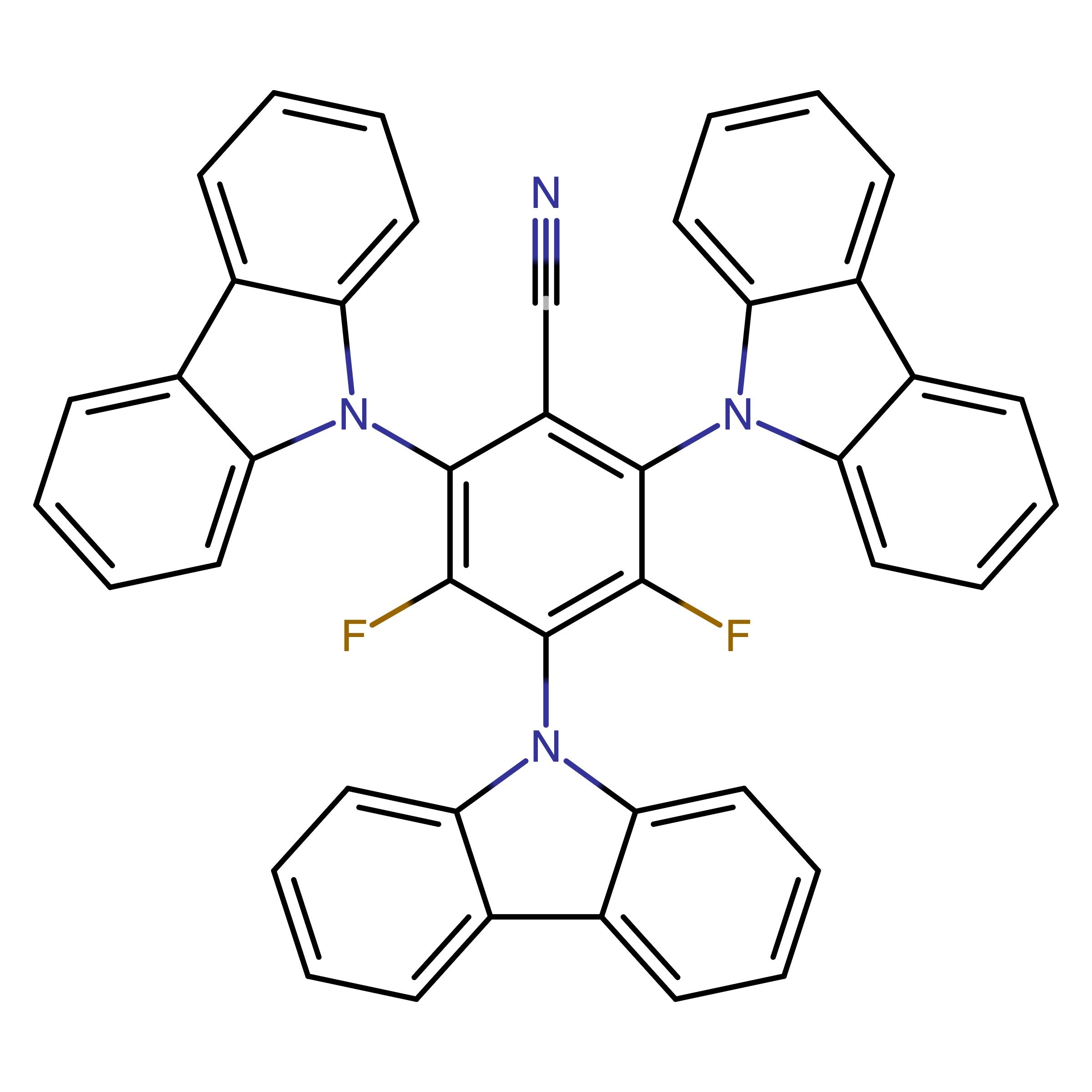 CAS 1819362-09-8 | 2,4,6-Tri(9H-carbazol-9-yl)-3,5-difluorobenzonitrile
