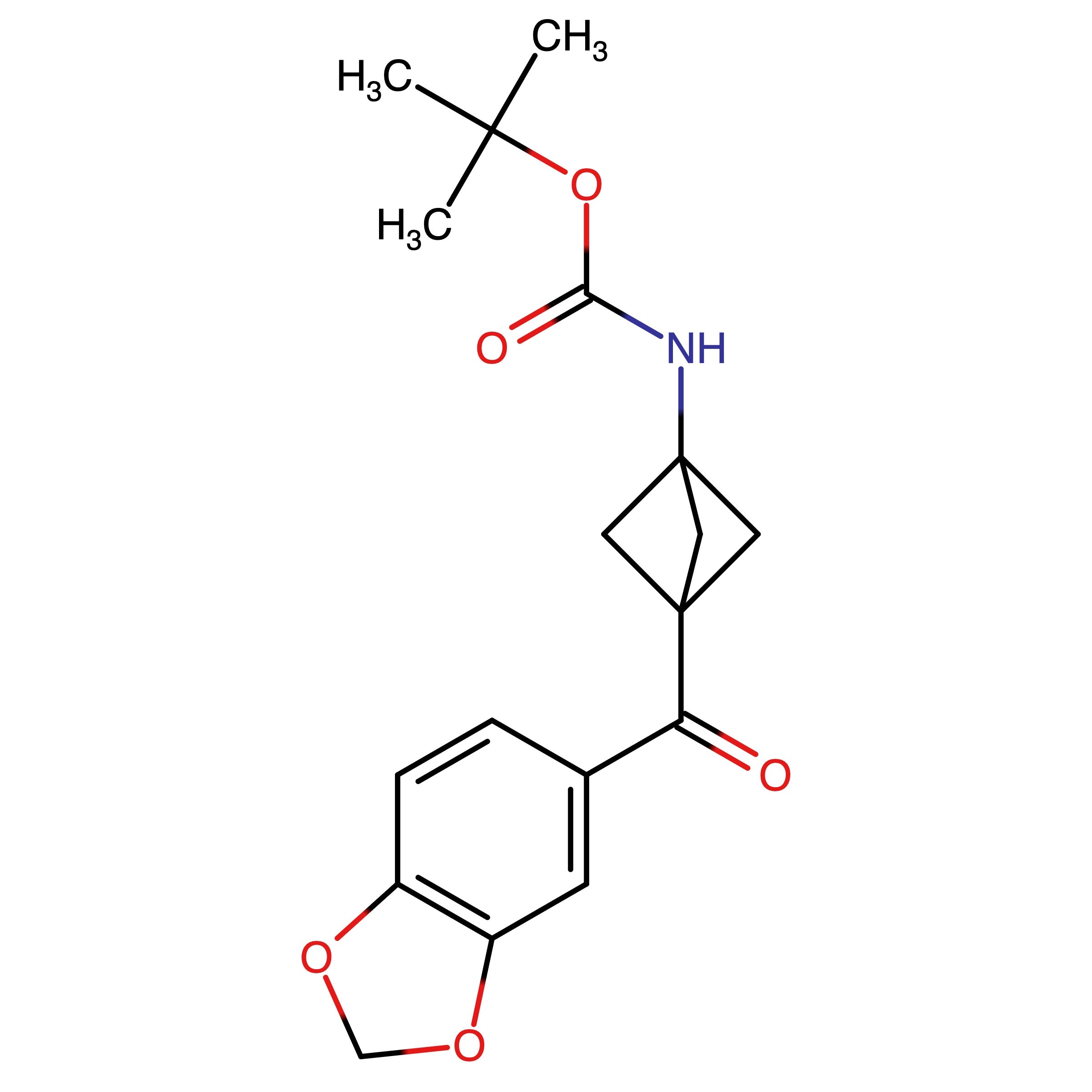 CAS 2857037-76-2 | tert-Butyl (3-(benzo[d][1,3]dioxole-5-carbonyl)bicyclo[1.1.1]pentan-1-yl)carbamate