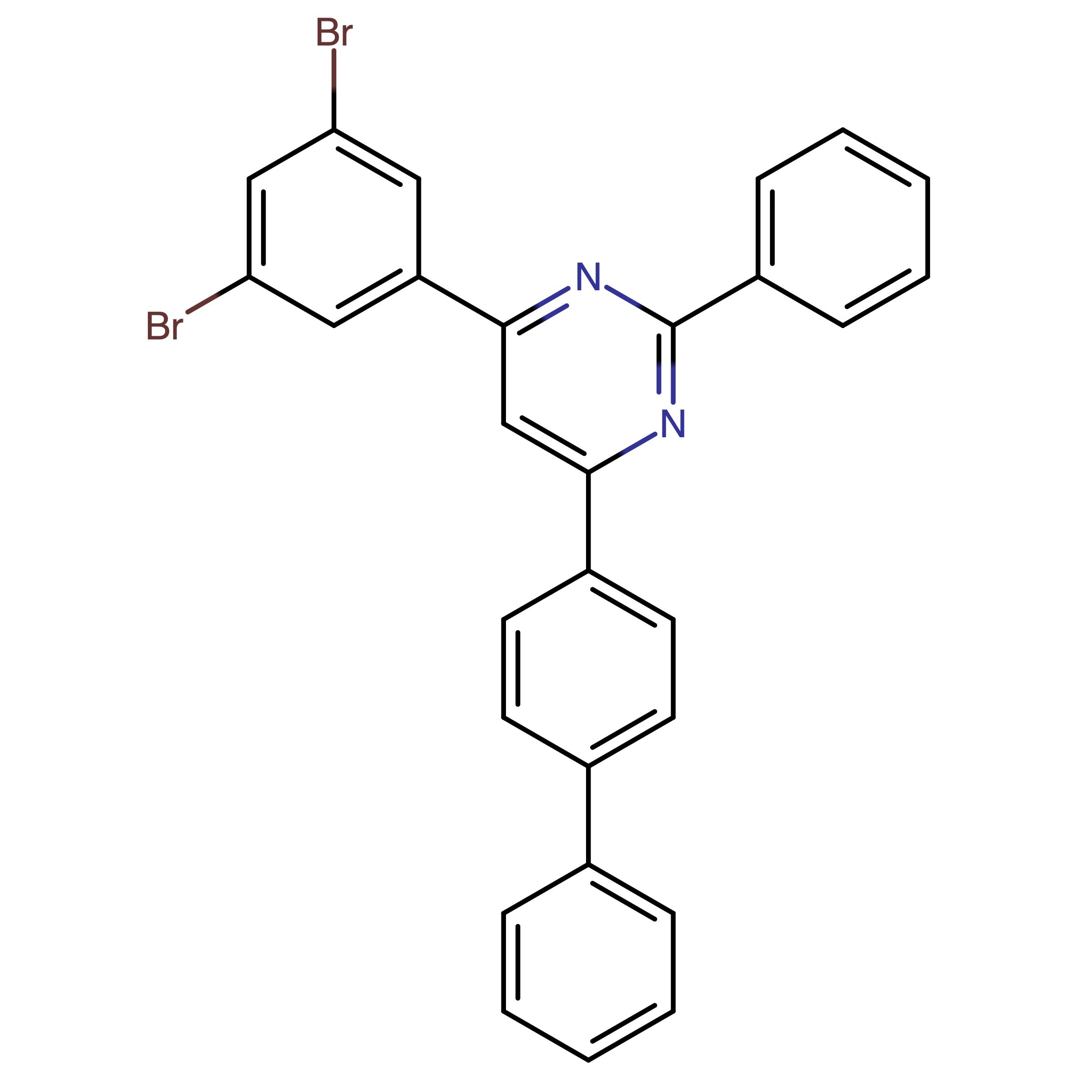 CAS 1393350-29-2 | 4-([1,1'-Biphenyl]-4-yl)-6-(3,5-dibromophenyl)-2-phenylpyrimidine