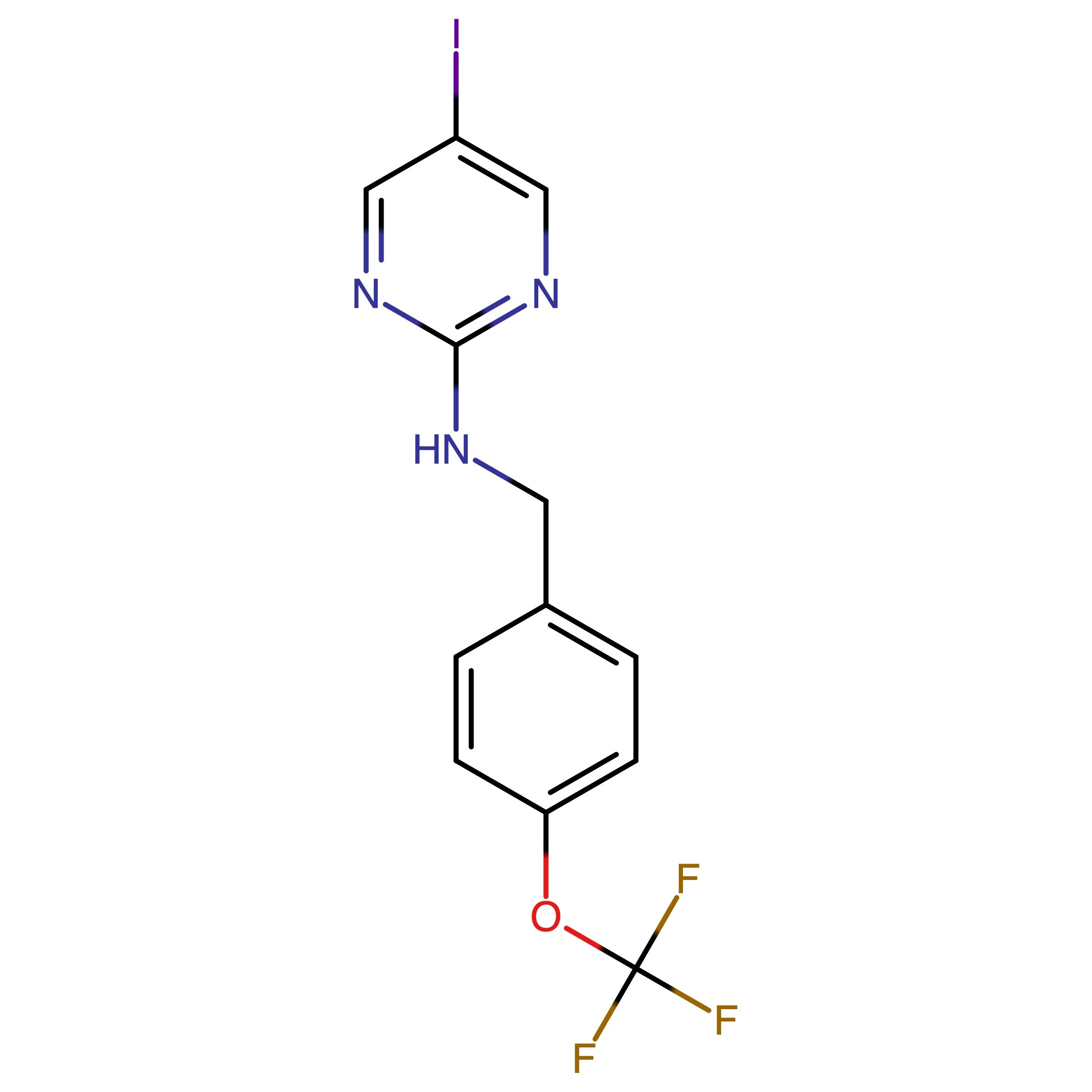 CAS 2756235-89-7 | 5-Iodo-N-(4-(trifluoromethoxy)benzyl)pyrimidin-2-amine