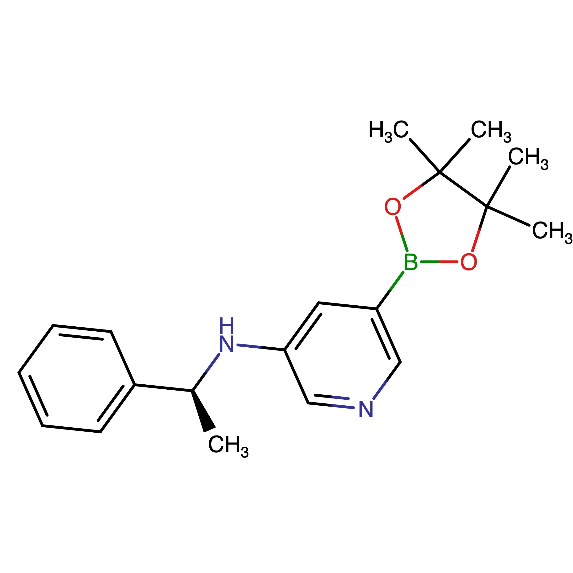 CAS 2756235-90-0 | (S)-N-(1-Phenylethyl)-5-(4,4,5,5-tetramethyl-1,3,2-dioxaborolan-2-yl)pyridin-3-amine