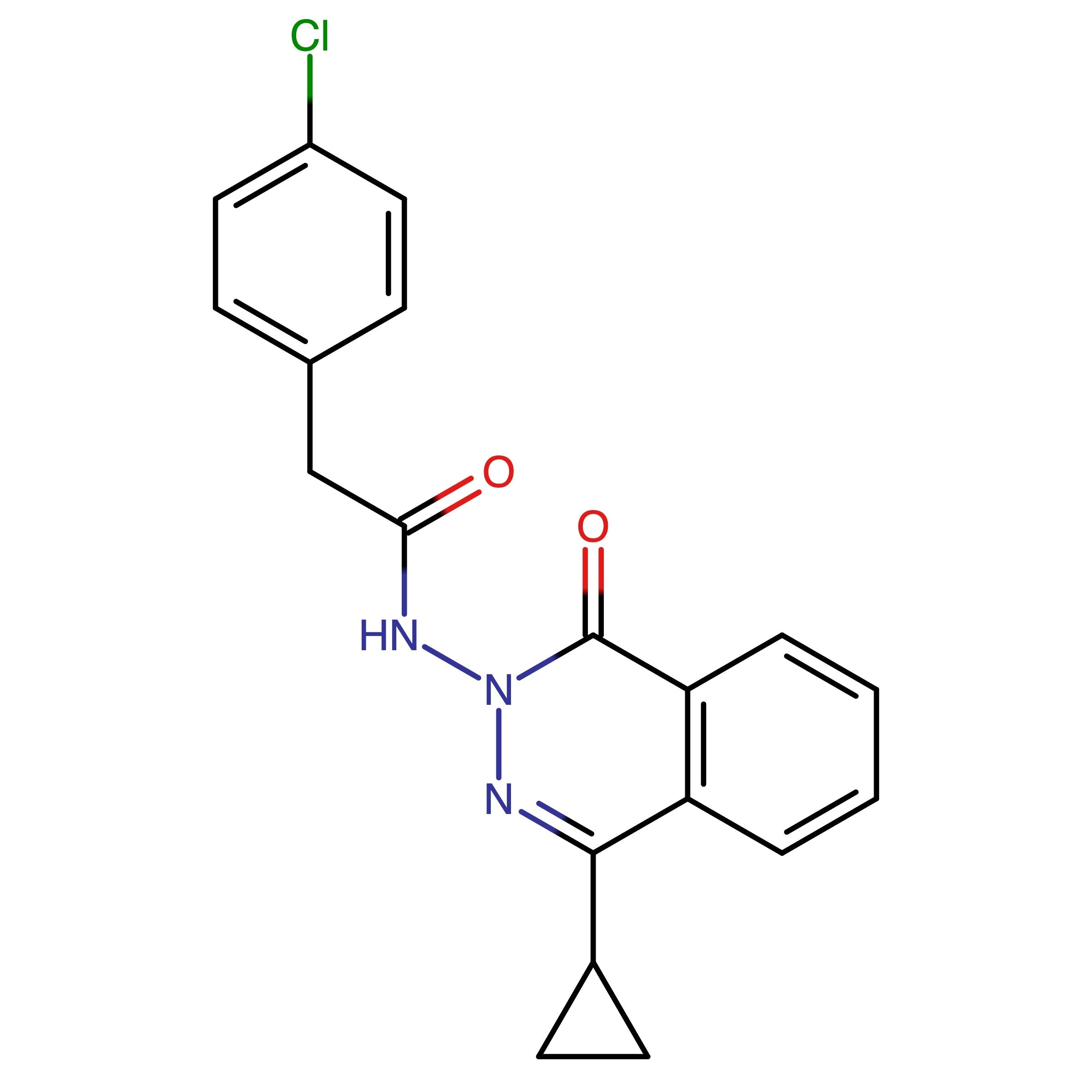 CAS 1309191-93-2 | 2-(4-Chlorophenyl)-N-(4-cyclopropyl-1-oxophthalazin-2(1H)-yl)acetamide