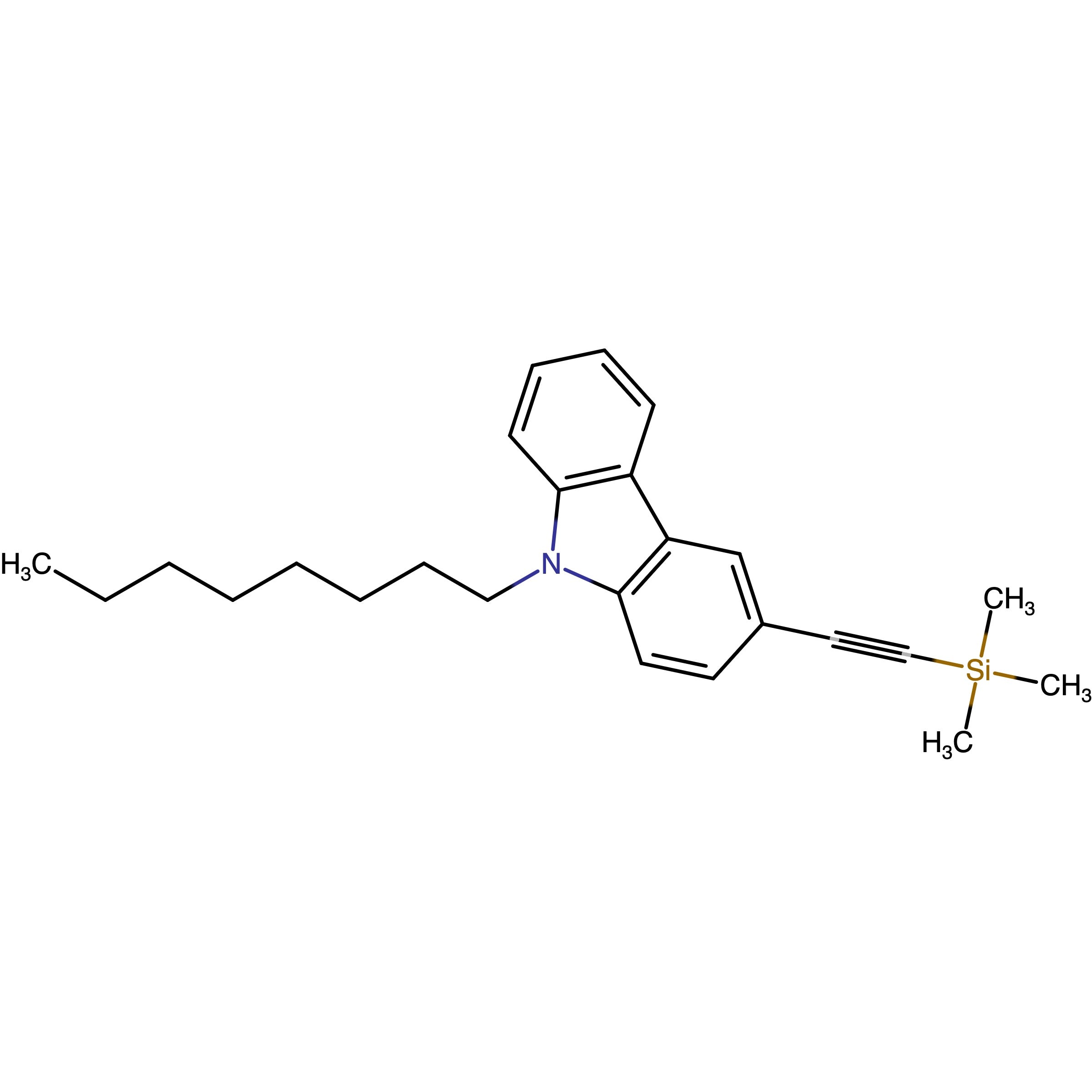 CAS 2101953-00-6 | 3-((Trimethylsilyl)ethynyl)-9-octylcarbazole