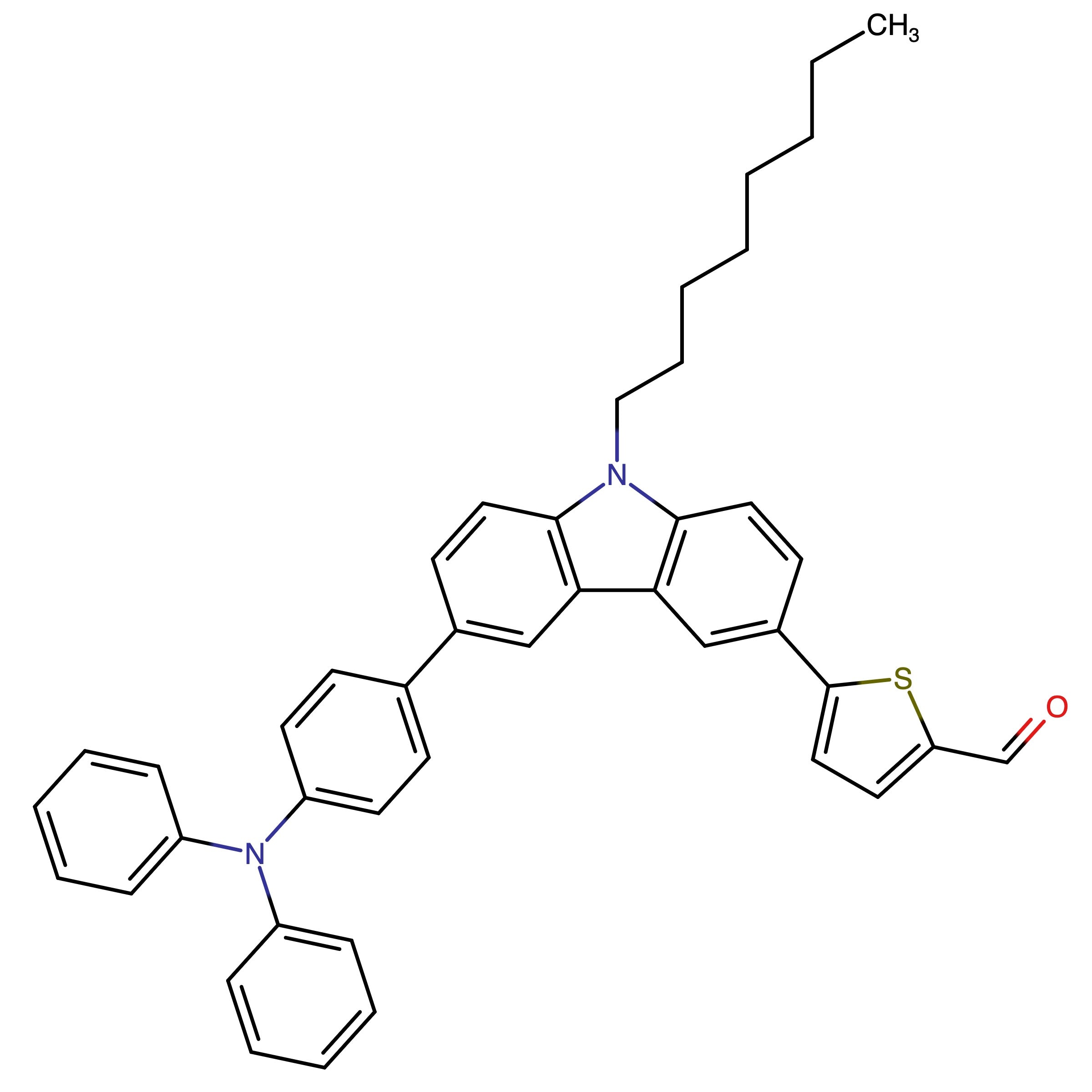 CAS 1564289-07-1 | 5-(6-(4-(Diphenylamino)phenyl)-9-octyl-9H-carbazol-3-yl)thiophene-2-carbaldehyde