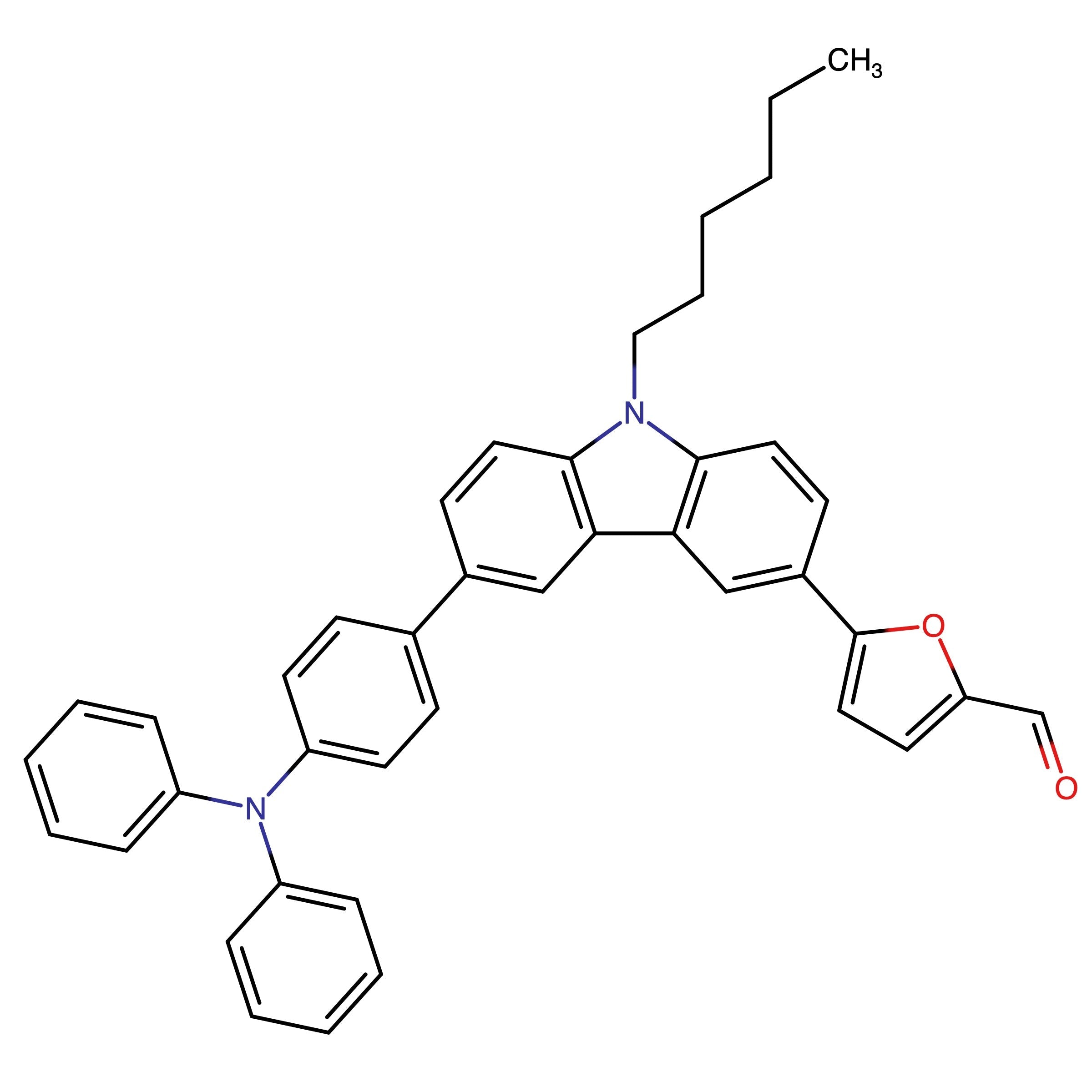 CAS 1422184-09-5 | 5-(6-(4-(Diphenylamino)phenyl)-9-hexyl-9H-carbazol-3-yl)furan-2-carbaldehyde