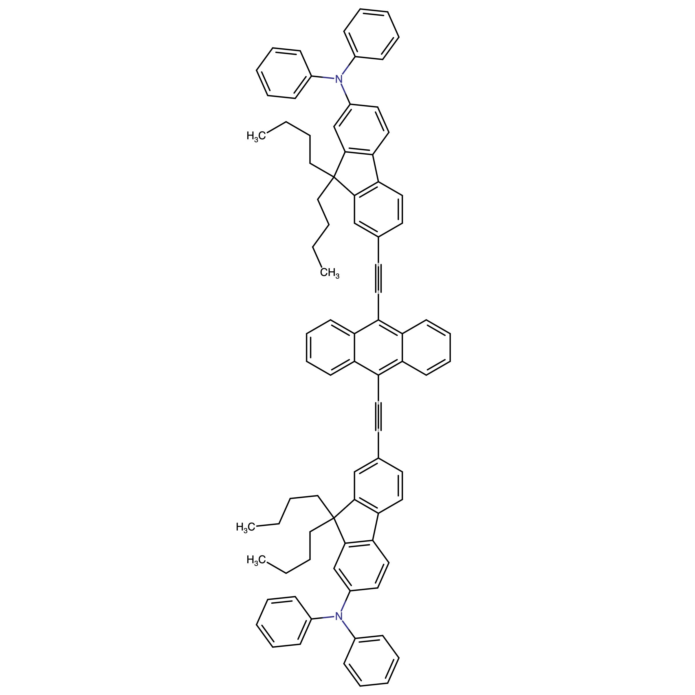 CAS 1976030-11-1 | 9,10-Bis{[7-(N,N-diphenylamino)-9,9-dibutylfluoren-2-yl]-ethynyl}anthracene