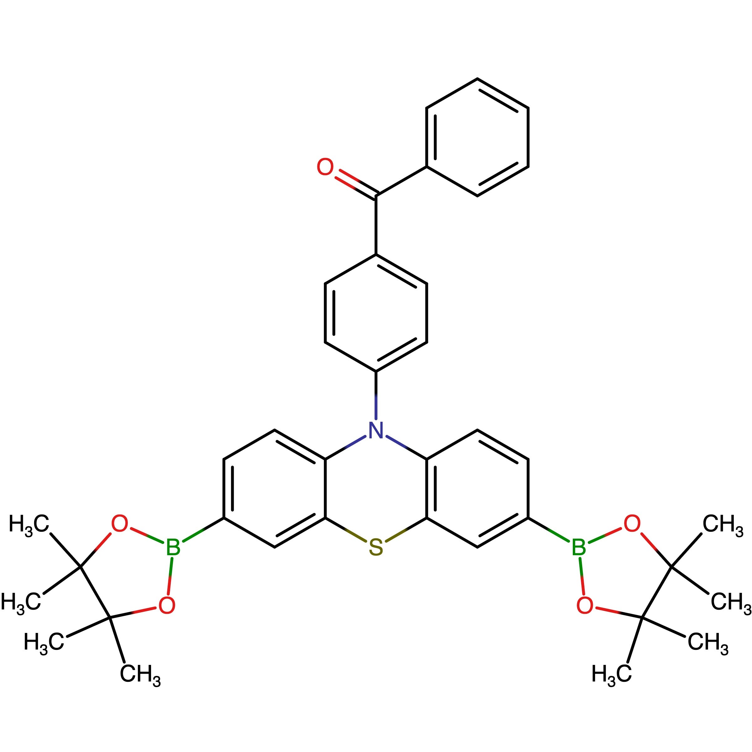 CAS 3047412-81-4 | (4-(3,7-Bis(4,4,5,5-tetramethyl-1,3,2-dioxaborolan-2-yl)-10H-phenothiazin-10-yl)phenyl)(phenyl)methanone