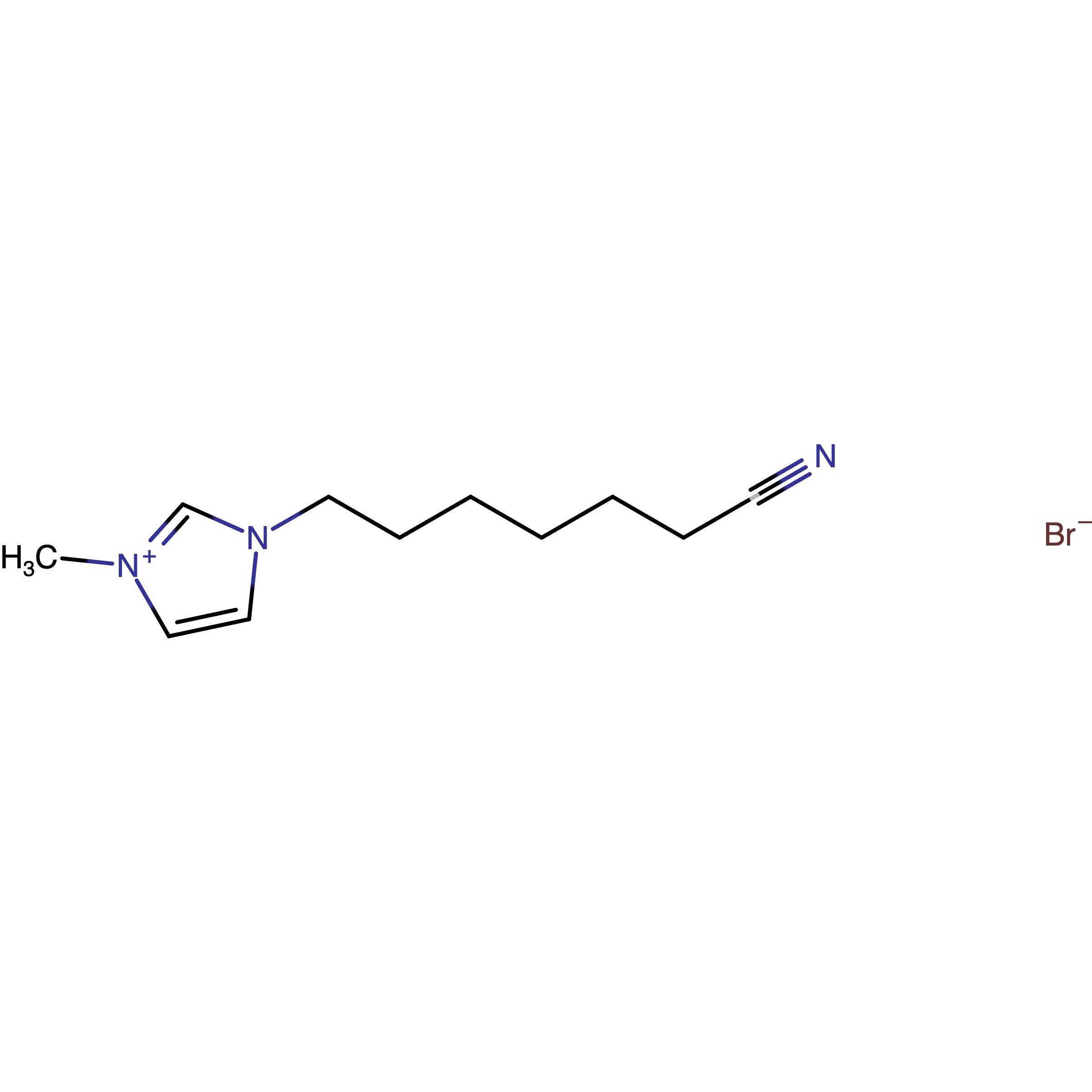 CAS 1318260-08-0 | 1-(6-Carbonitrilhexyl)-3-methyl-1H-imidazol-3-ium bromide