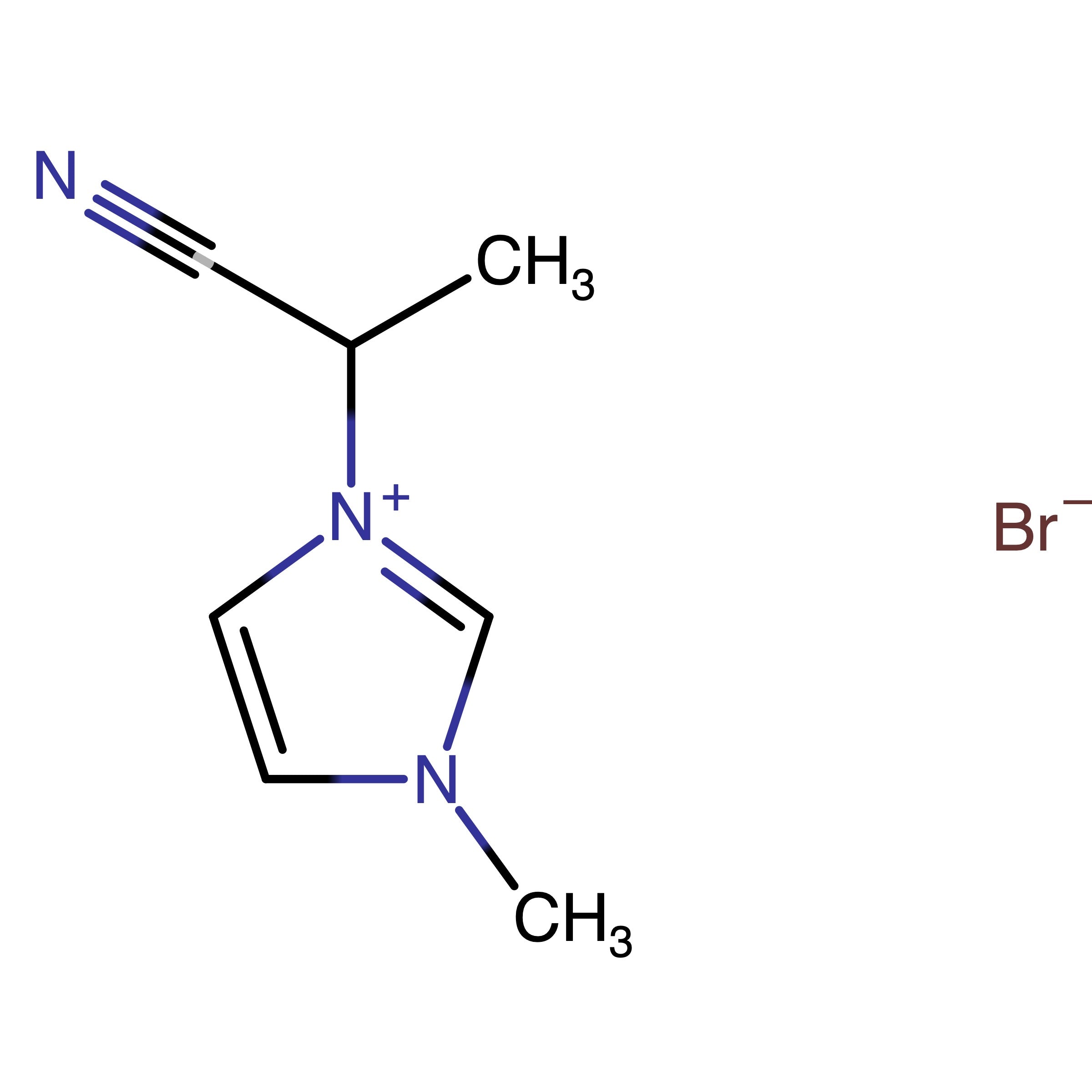CAS 1318260-10-4 | 3-(1-Carbonitrilethyl)-1-methyl-1H-imidazol-3-ium bromide