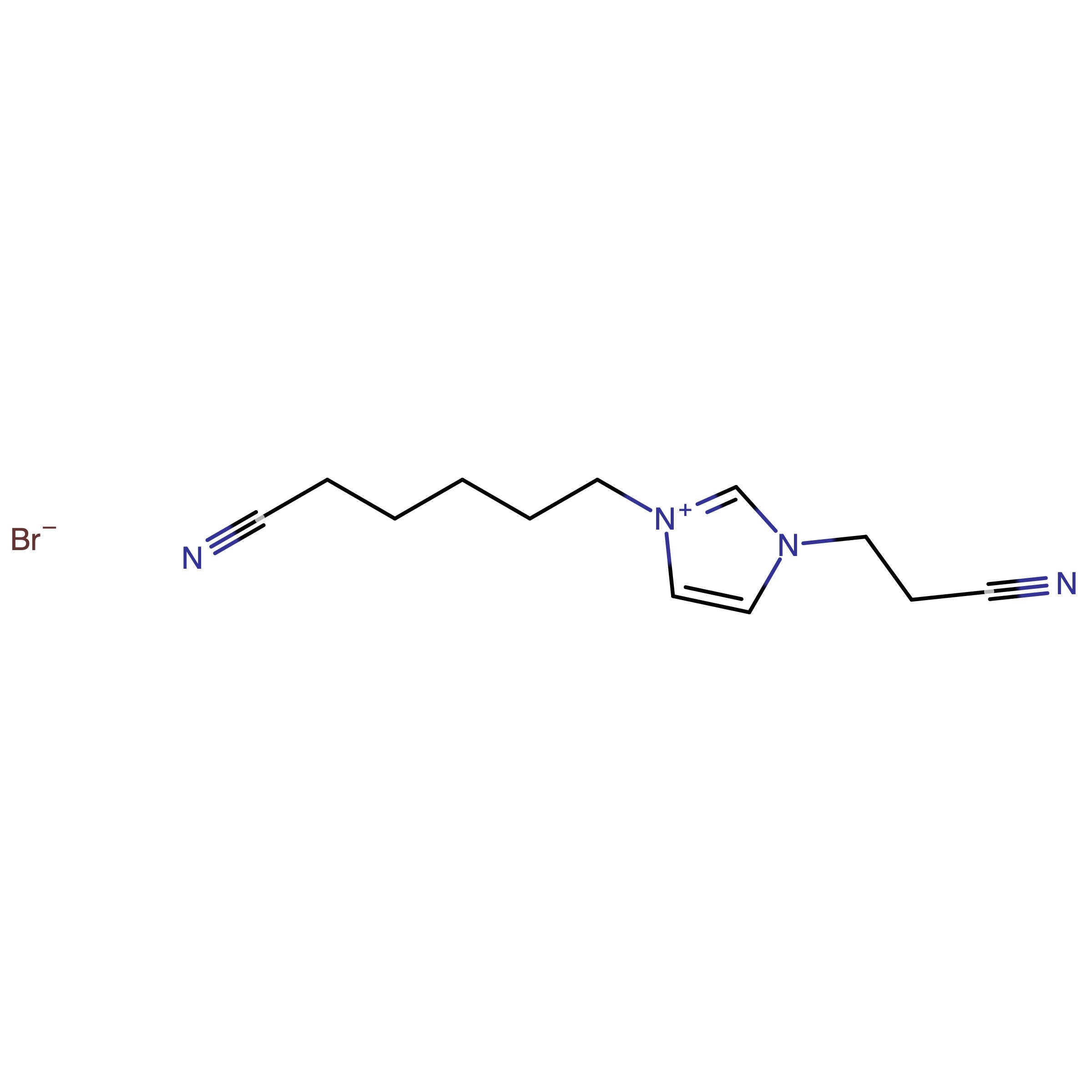 CAS 1318260-26-2 | 1-(2-Carbonitrilethyl)-3-(5-carbonitrilpentyl)-1H-imidazol-3-ium bromide