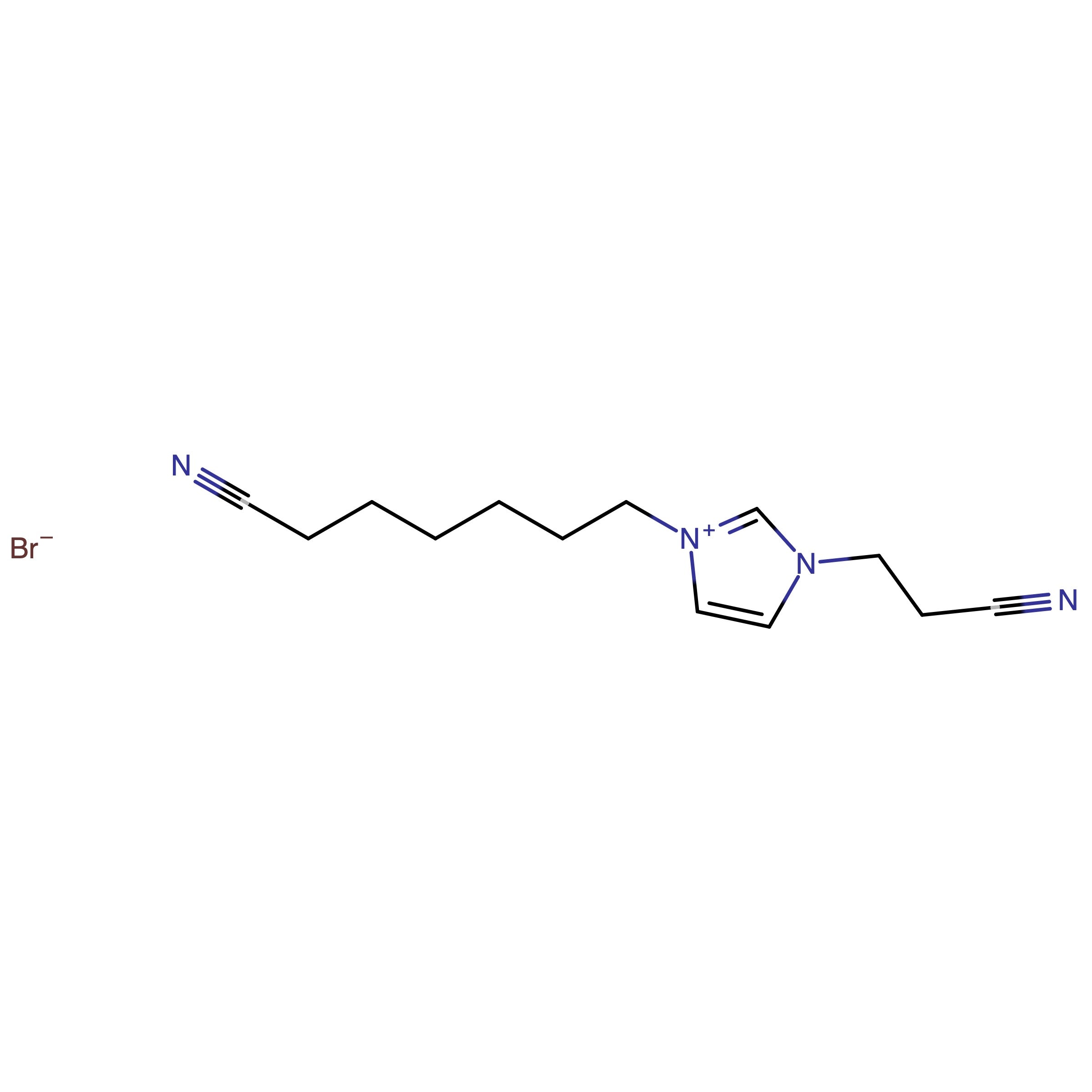 CAS 1318260-28-4 | 1-(2-Carbonitrilethyl)-3-(6-carbonitrilhexyl)-1H-imidazol-3-ium bromide