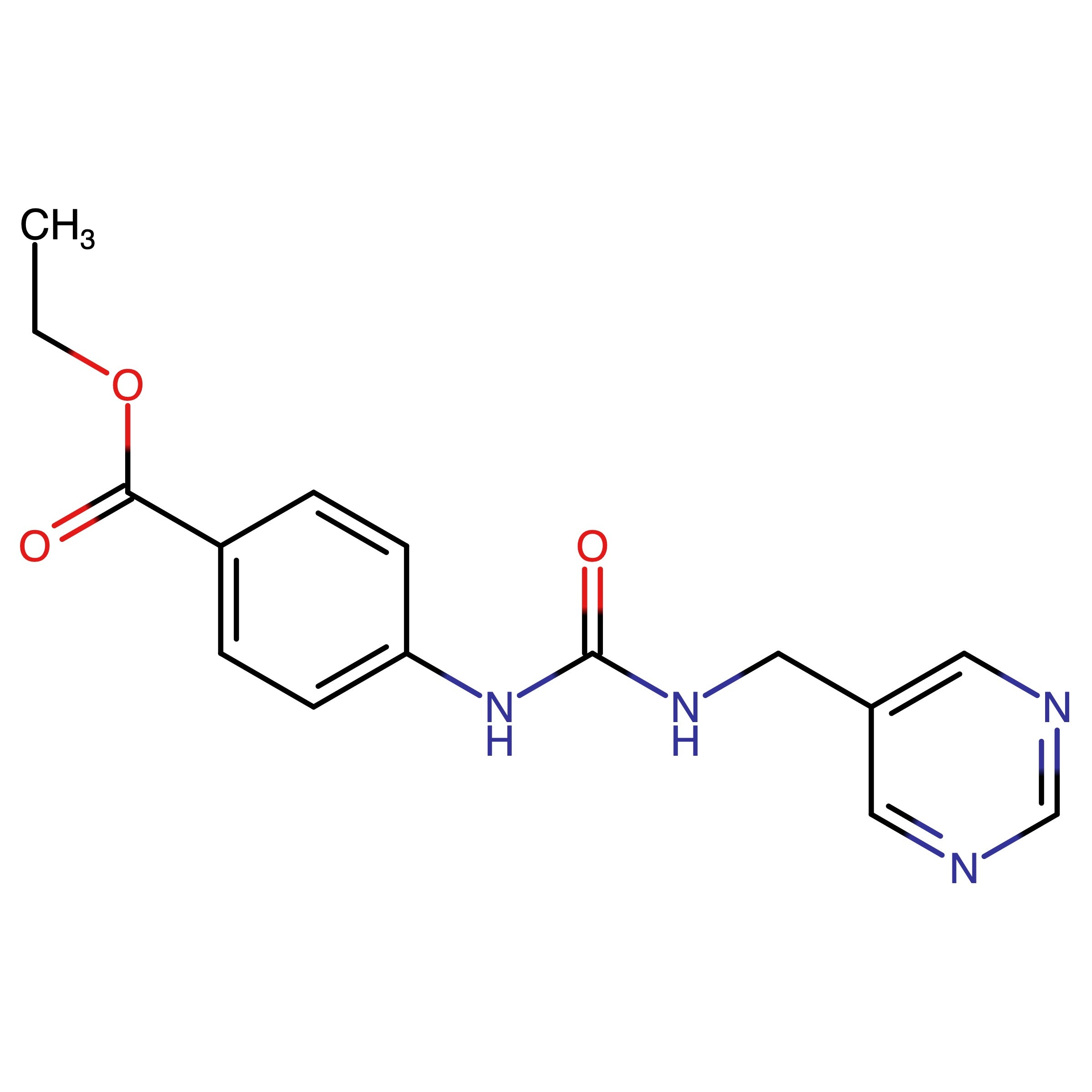 CAS 2237266-64-5 | Ethyl 4-(3-(pyrimidin-5-ylmethyl)ureido)benzoate