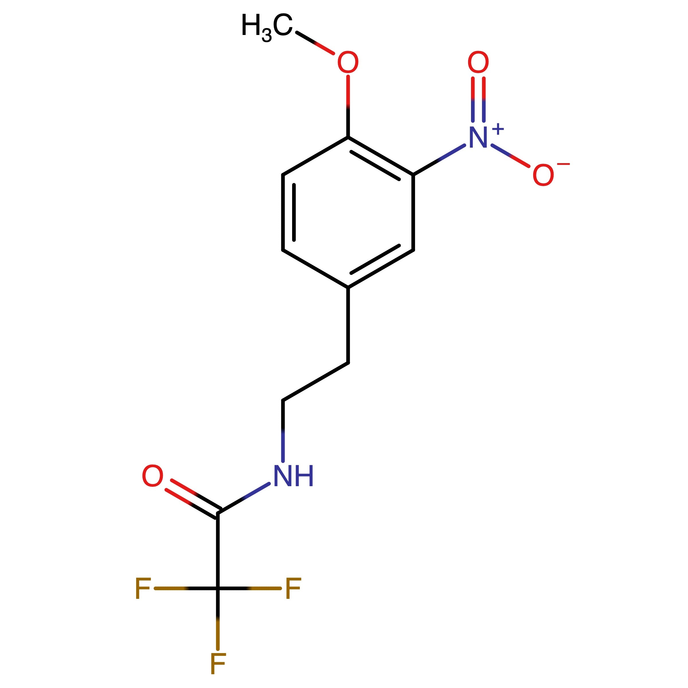 CAS 81654-48-0 | 2,2,2-Trifluoro-N-(4-methoxy-3-nitrophenethyl)acetamide