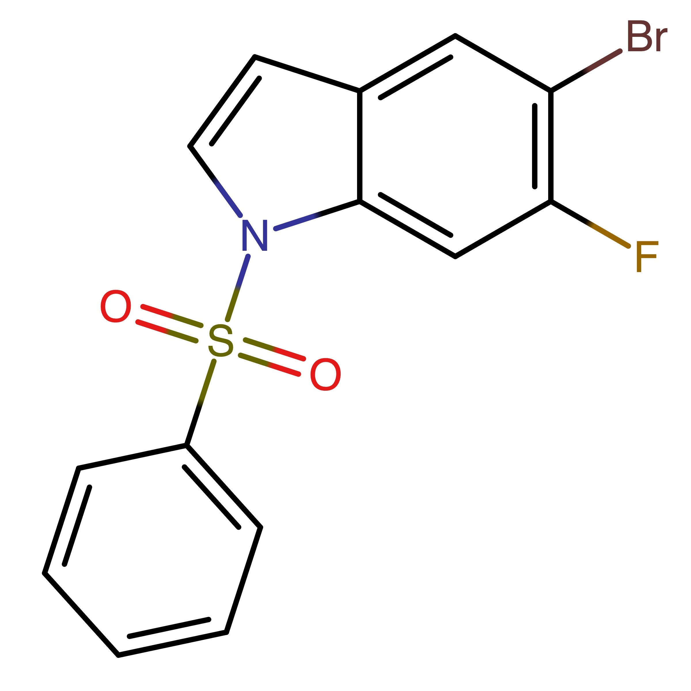 CAS 1589004-60-3 | 5-Bromo-6-fluoro-1-(phenylsulfonyl)-1H-indole