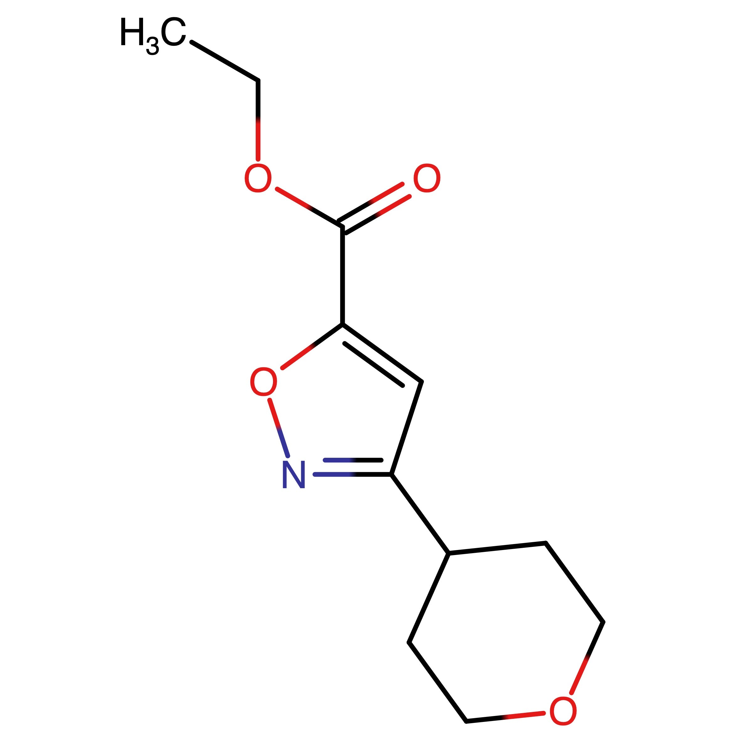 CAS 1589005-51-5 | Ethyl 3-(tetrahydro-2H-pyran-4-yl)isoxazole-5-carboxylate